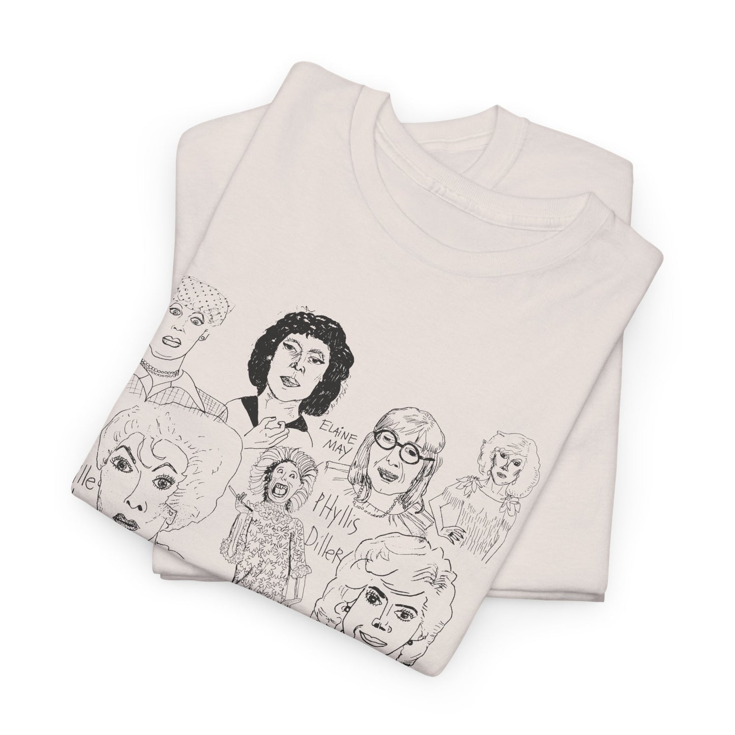 original drawing women of comedy collage tshirt