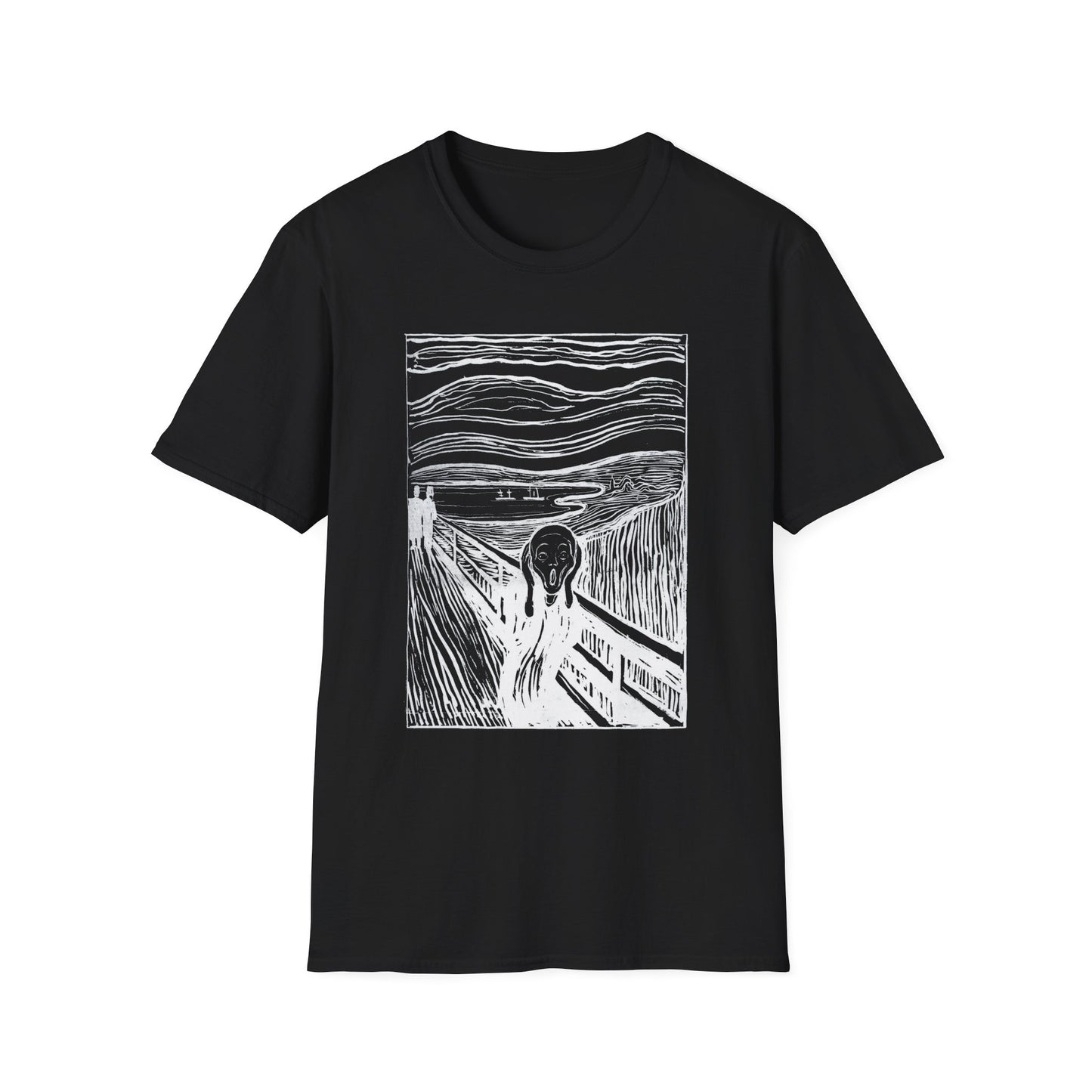 1895 lithography print of the scream by edvard munch tshirt