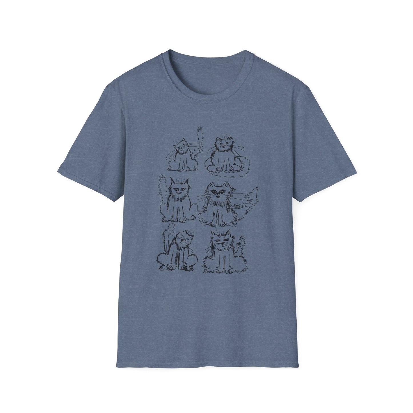 original drawing another six cats tshirt