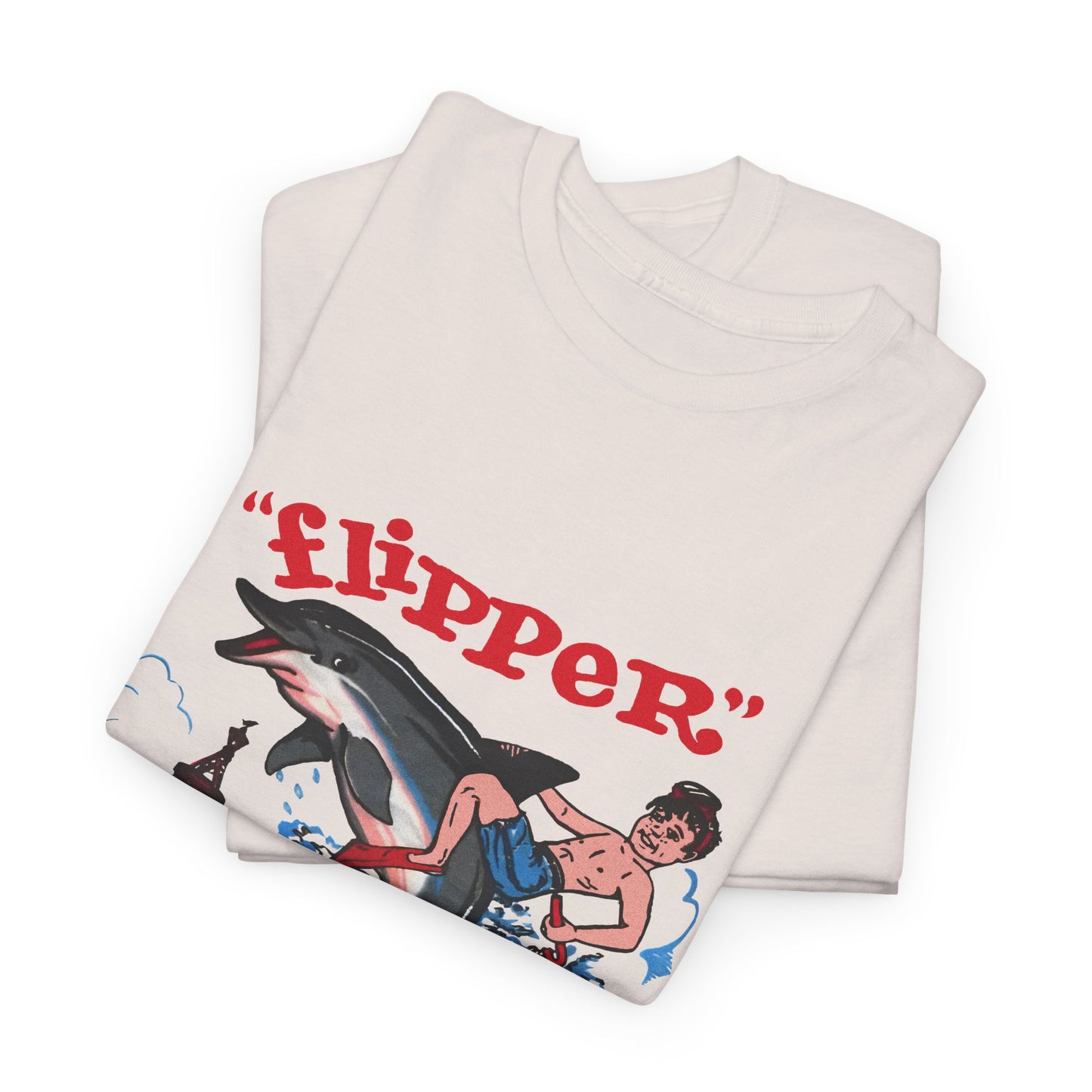 1960s miami seaquarium flipper the dolphin vintage reproduction tshirt