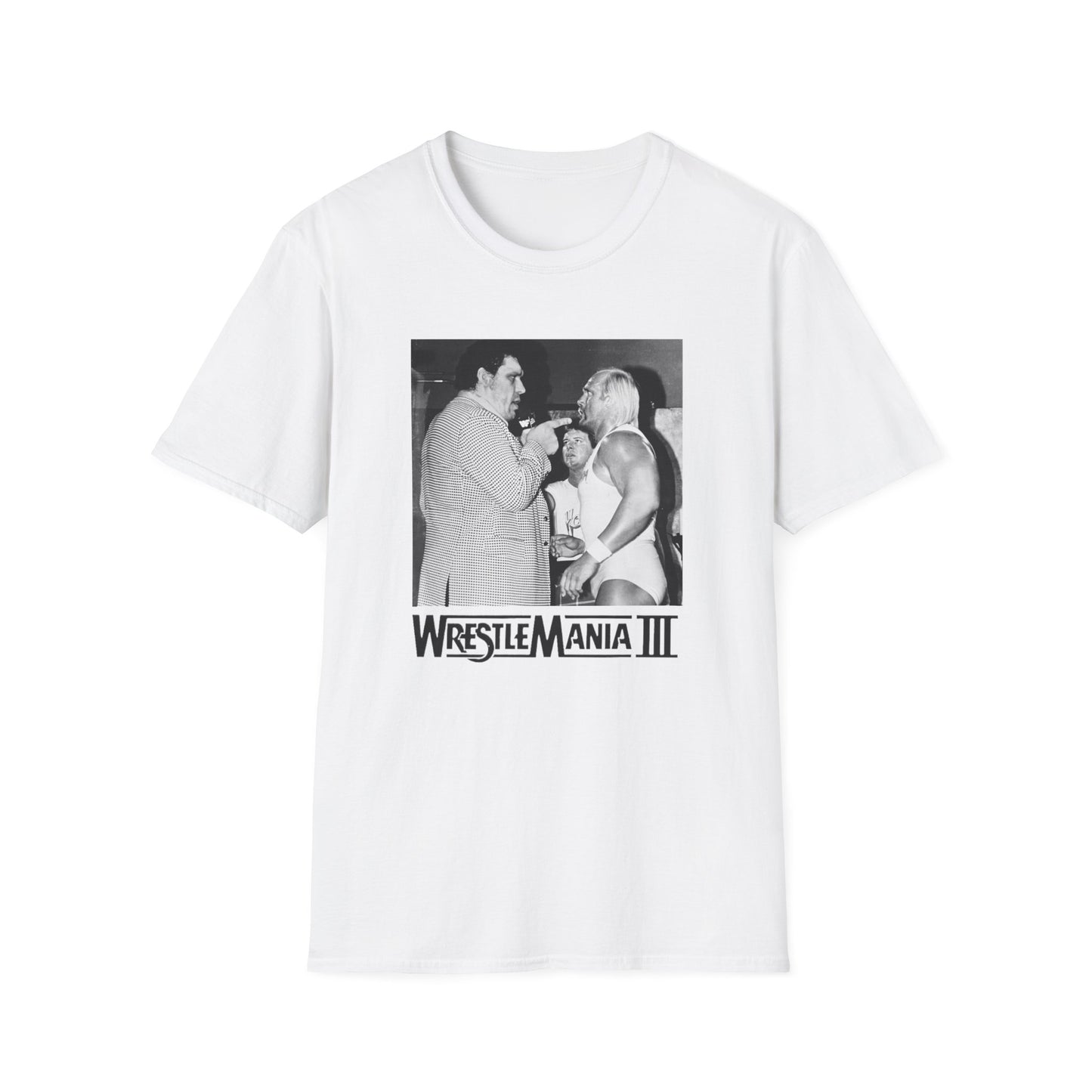 wrestlemania iii hulk v. andre the giant photo tshirt