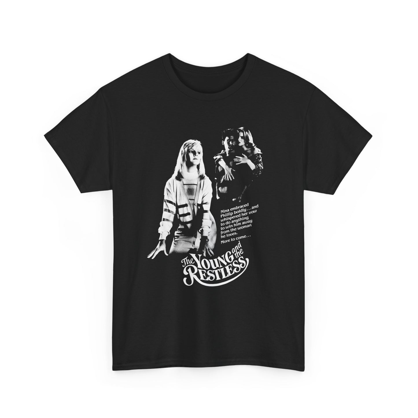 1987 tv ad for the young and the restless soap opera tshirt