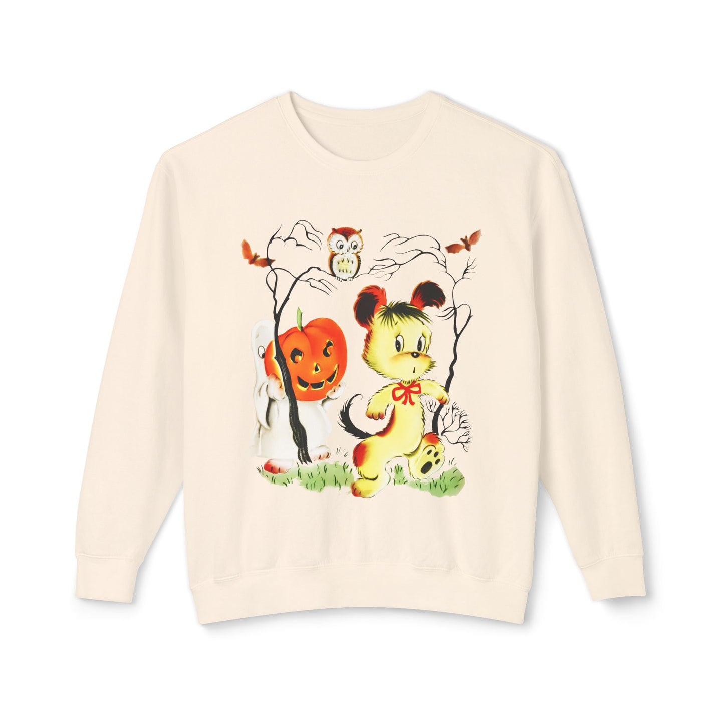 vintage chicago halloween historical greeting card 100% cotton sweatshirt