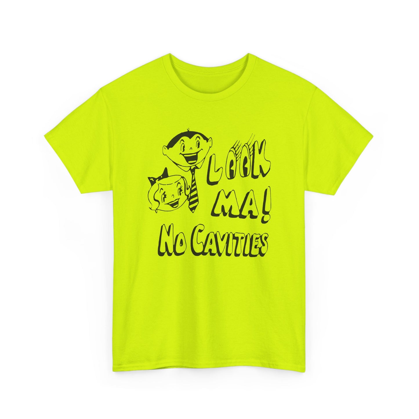 vintage look ma! no cavities reproduction tshirt