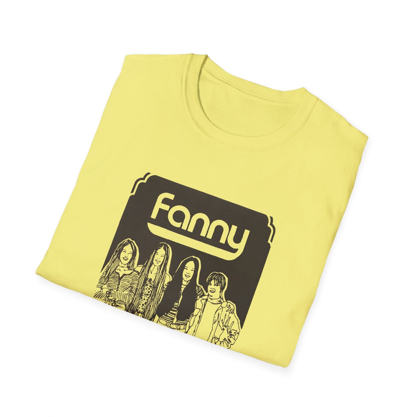 1970s rock n roll band fanny show poster tshirt