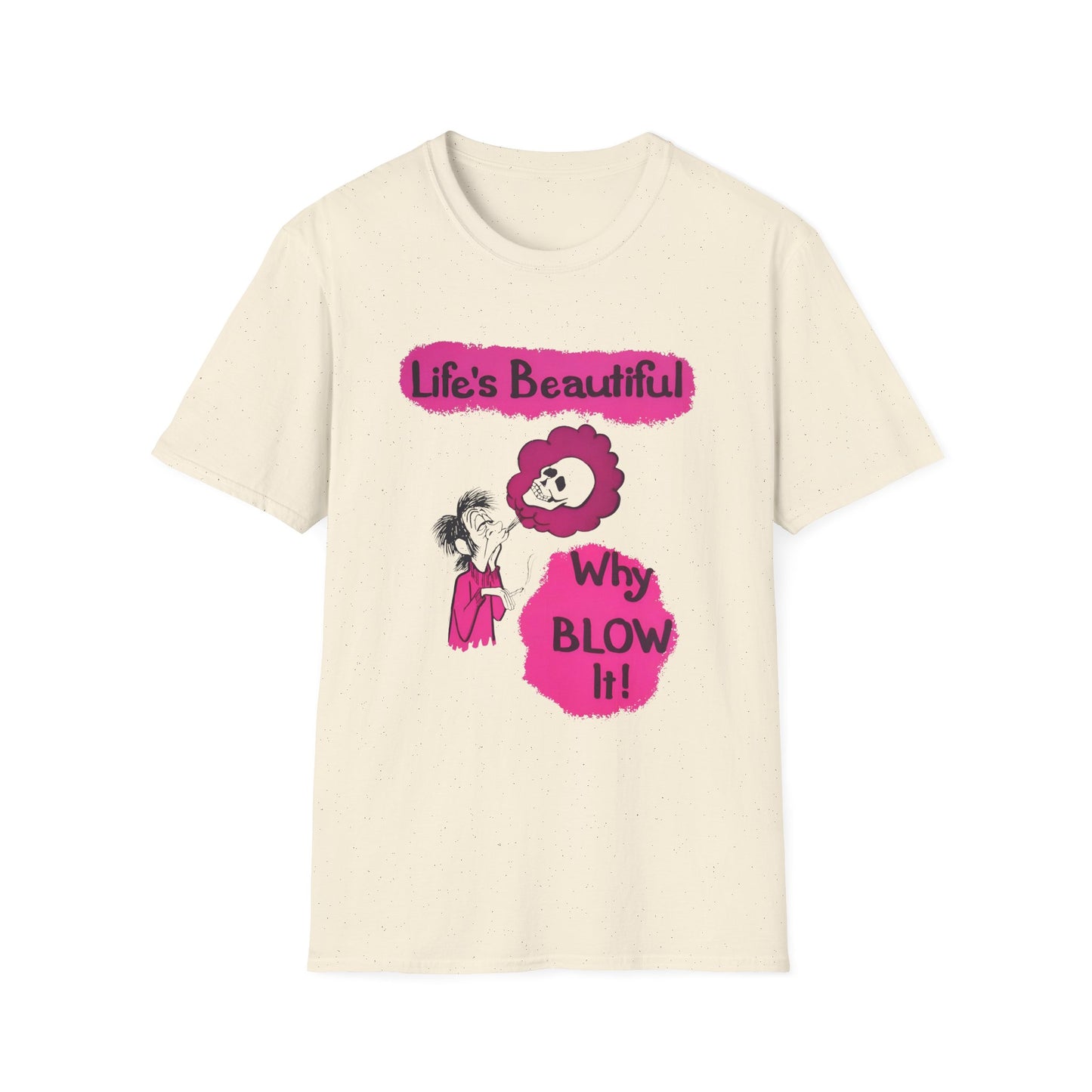 1960s/70s anti-drug poster life's beautiful, why blow it? by smartset smarteen s.o.s tshirt