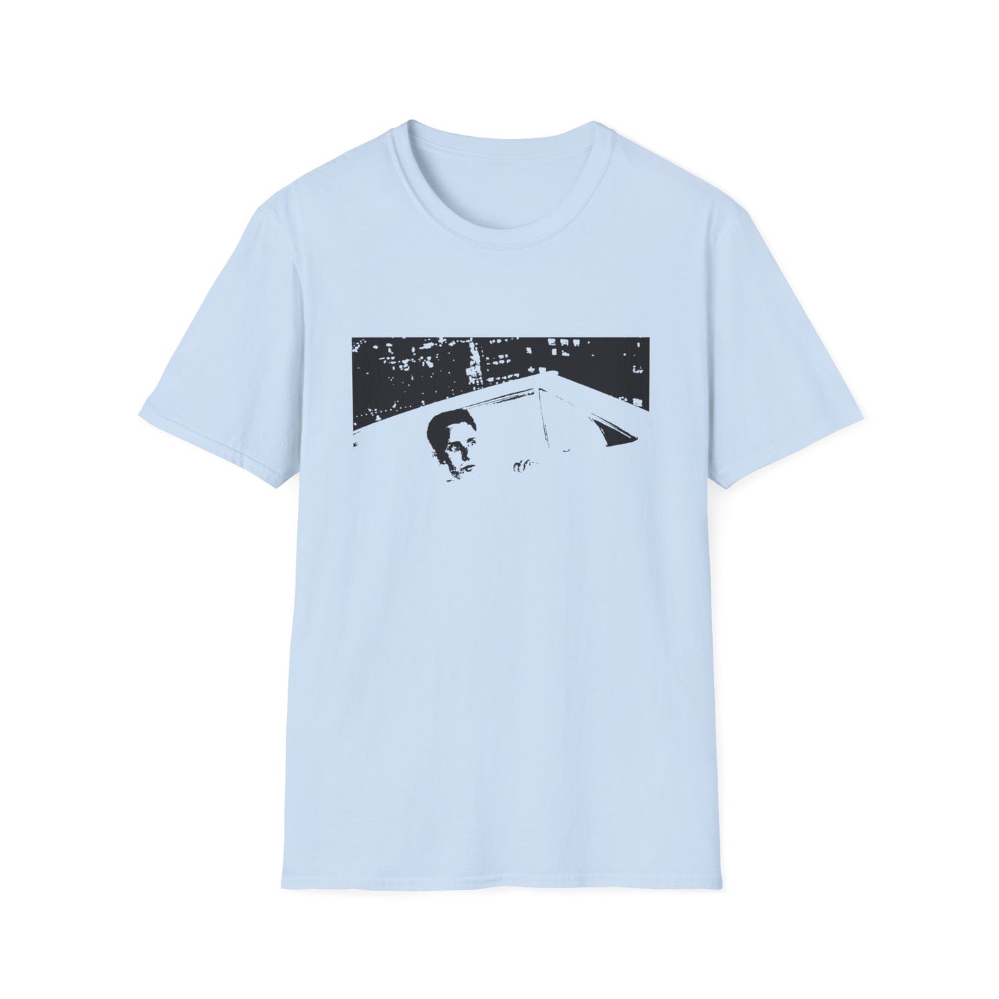 repo man flying car scene stencil tshirt