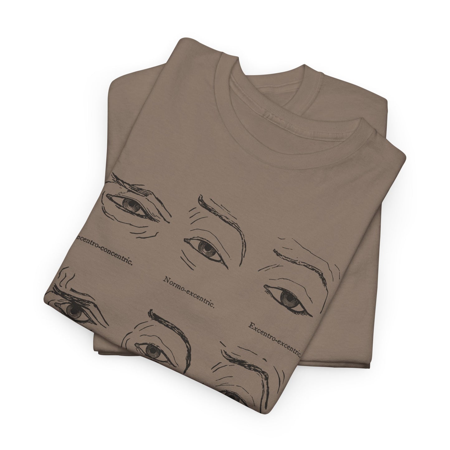 1886 human eye expressions chart tshirt