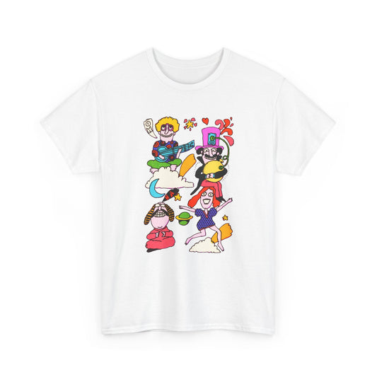 1971 psychedelic mother goose illustration reproduction tshirt