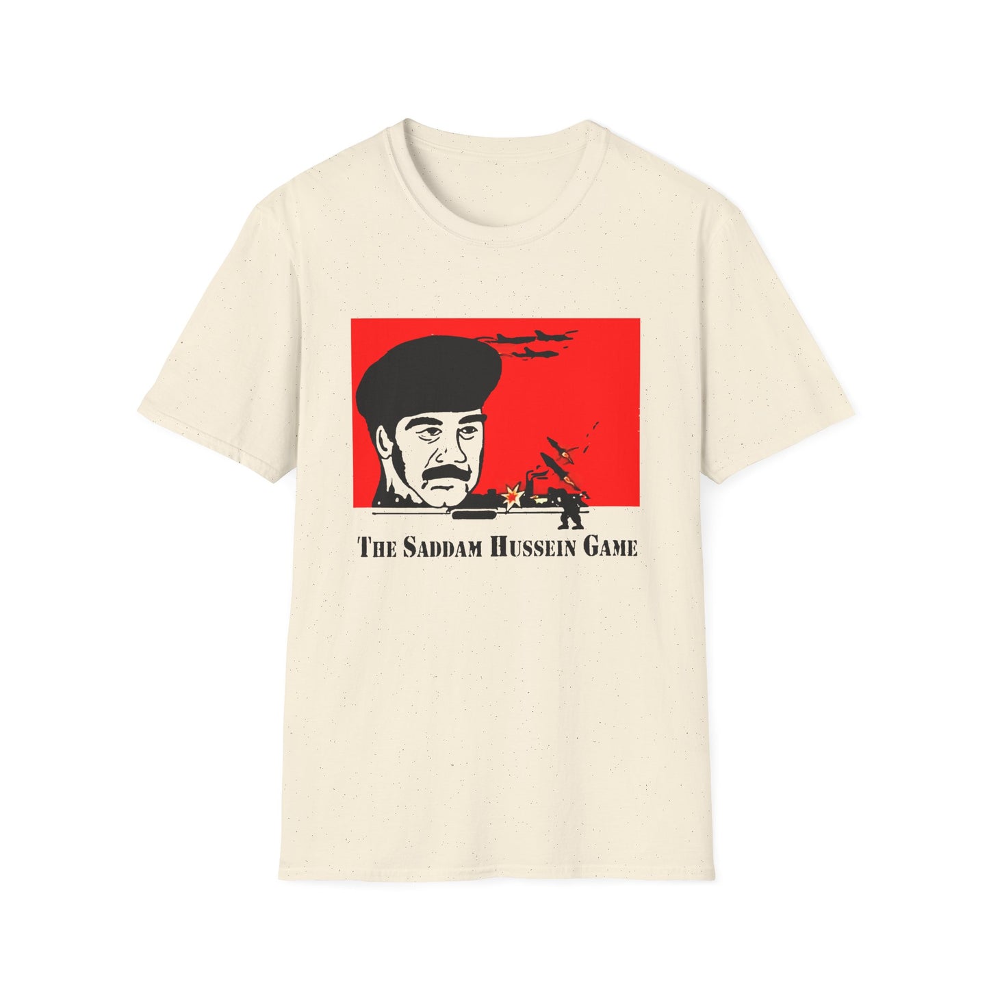 the sadam hussein game 1991 fan art tshirt