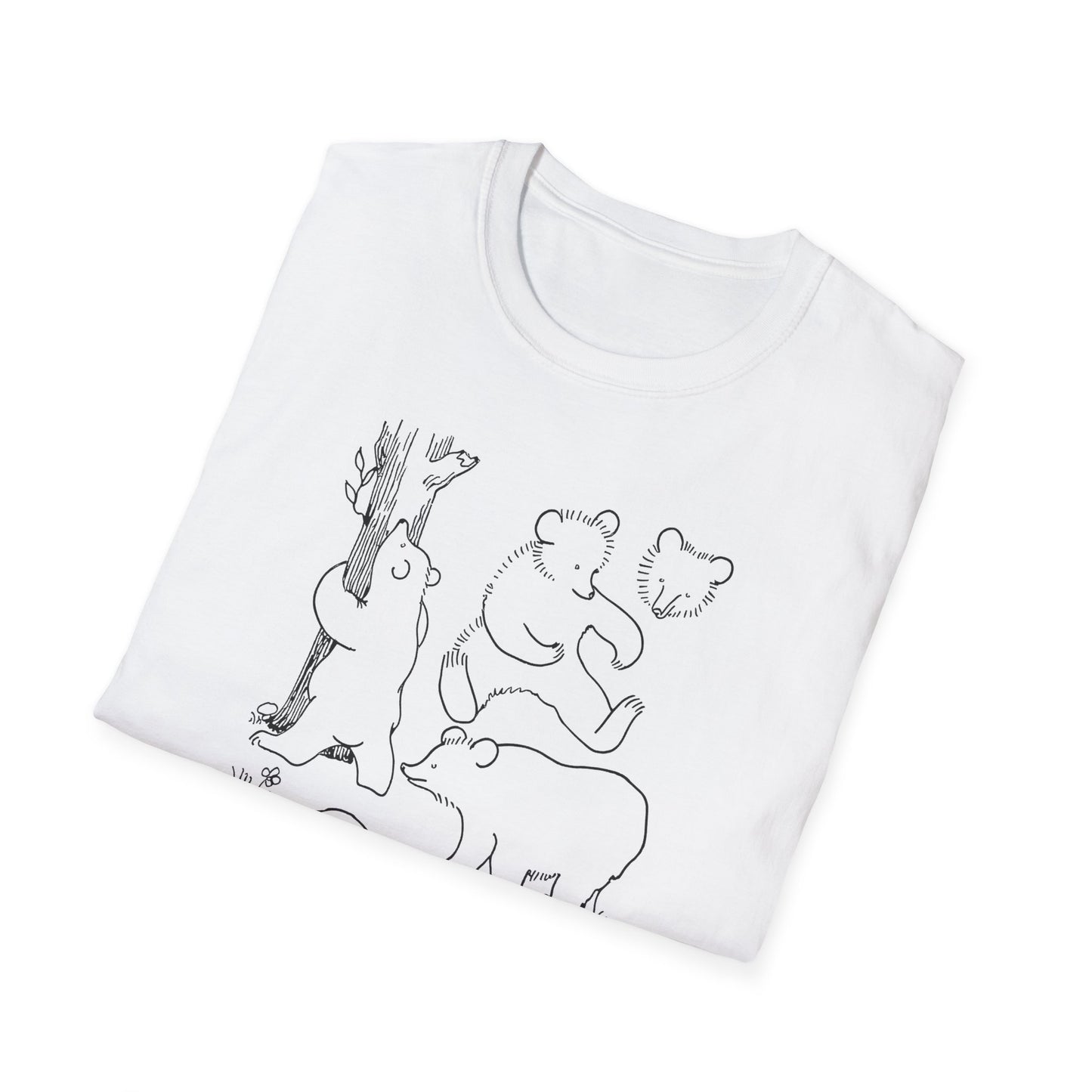 vintage french drawing guide cute bear illustrations reproduction tshirt