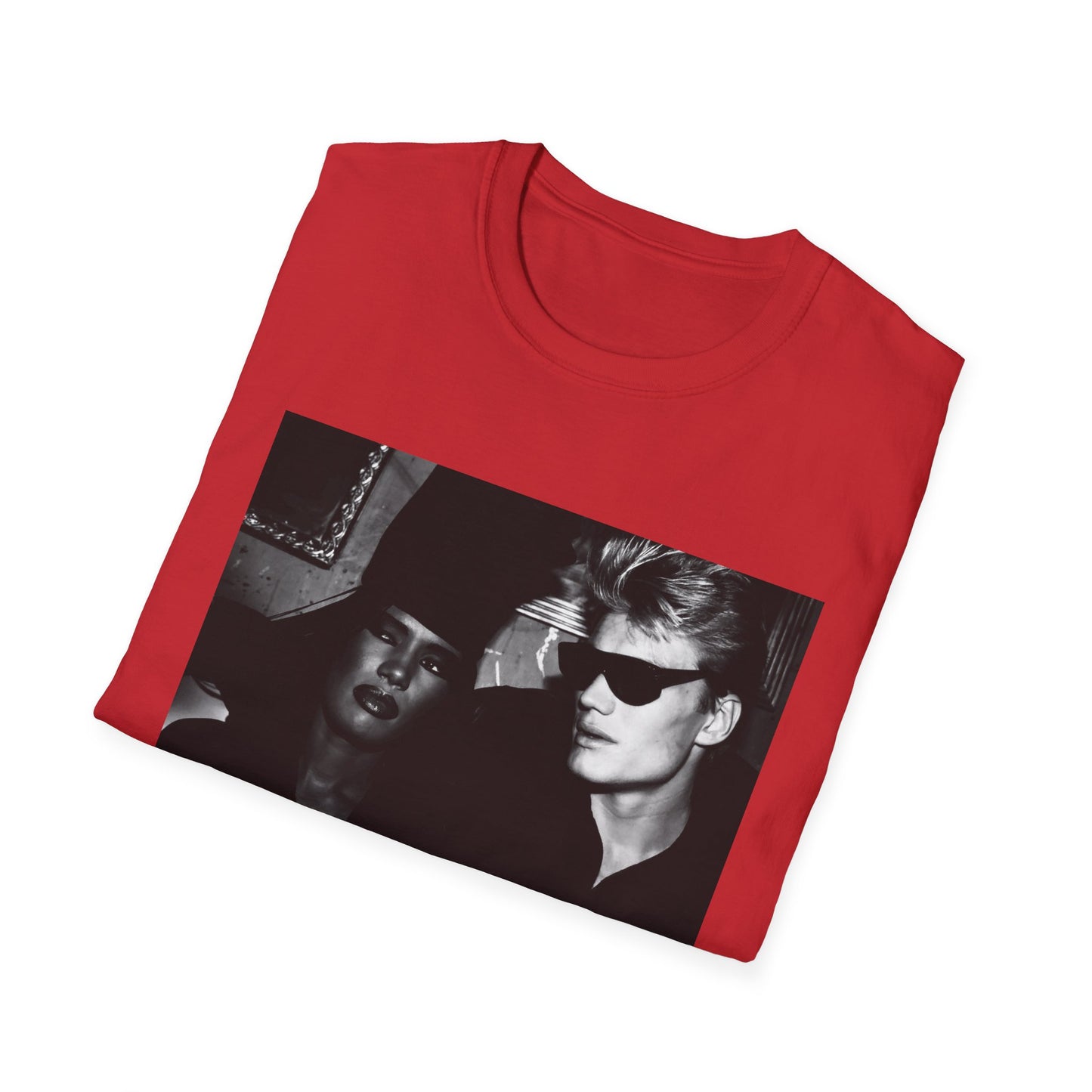 early '80s dolph lundgren and grace jones tshirt