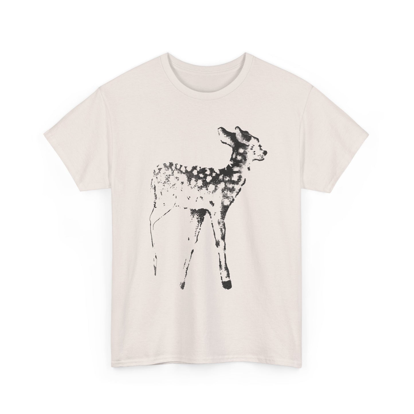 vintage tattoo flash art fawn reproduction tshirt