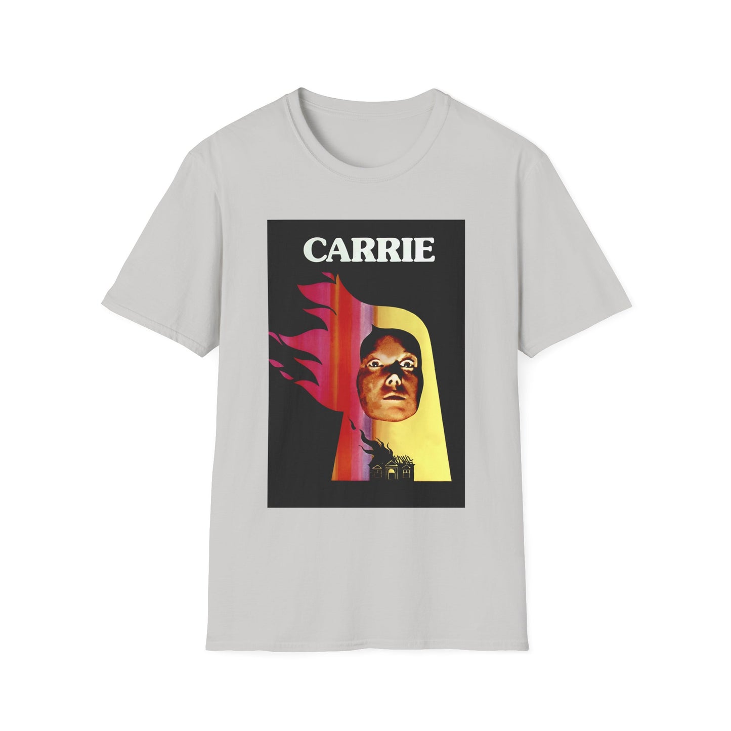 1976 spanish movie poster for carrie tshirt