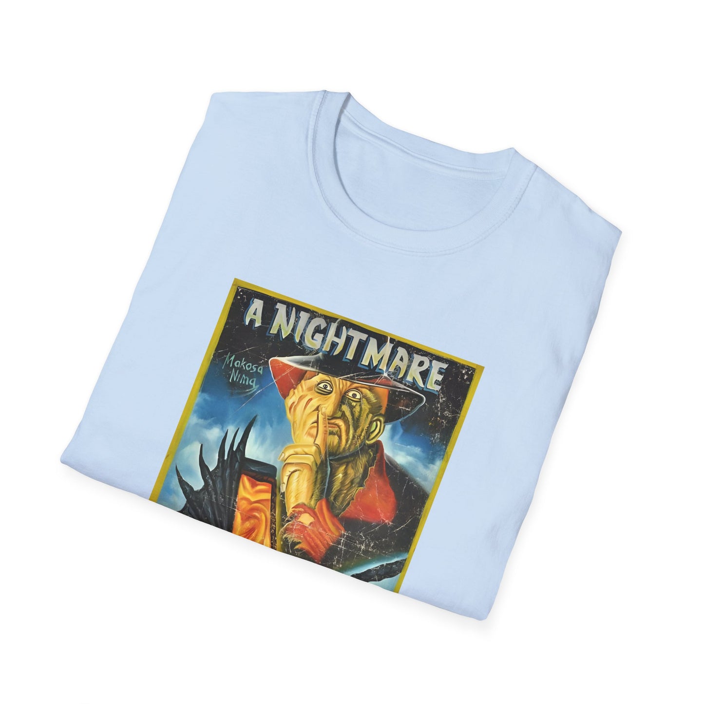 a nightmare on elm street 1984 ghanaian movie poster tshirt