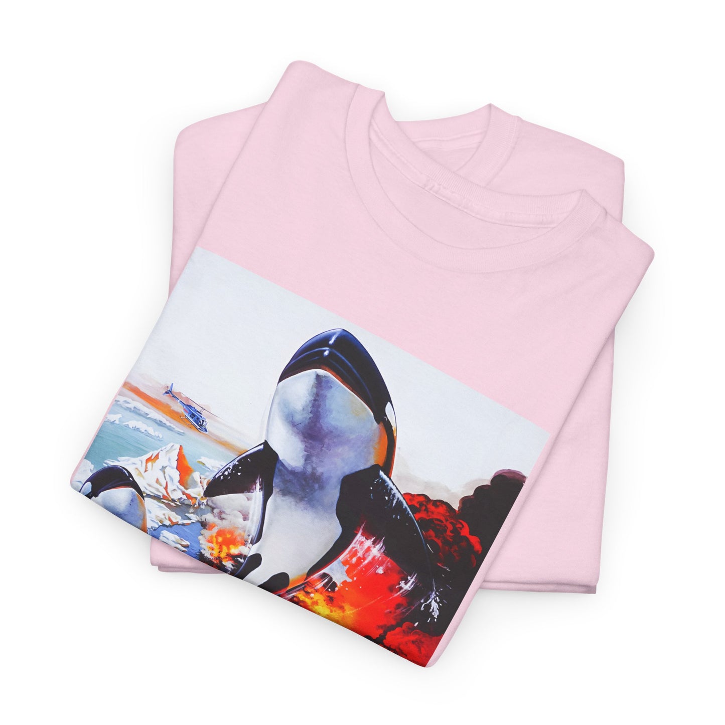 1977 orca the killer whale japanese movie poster custom edit with english title tshirt