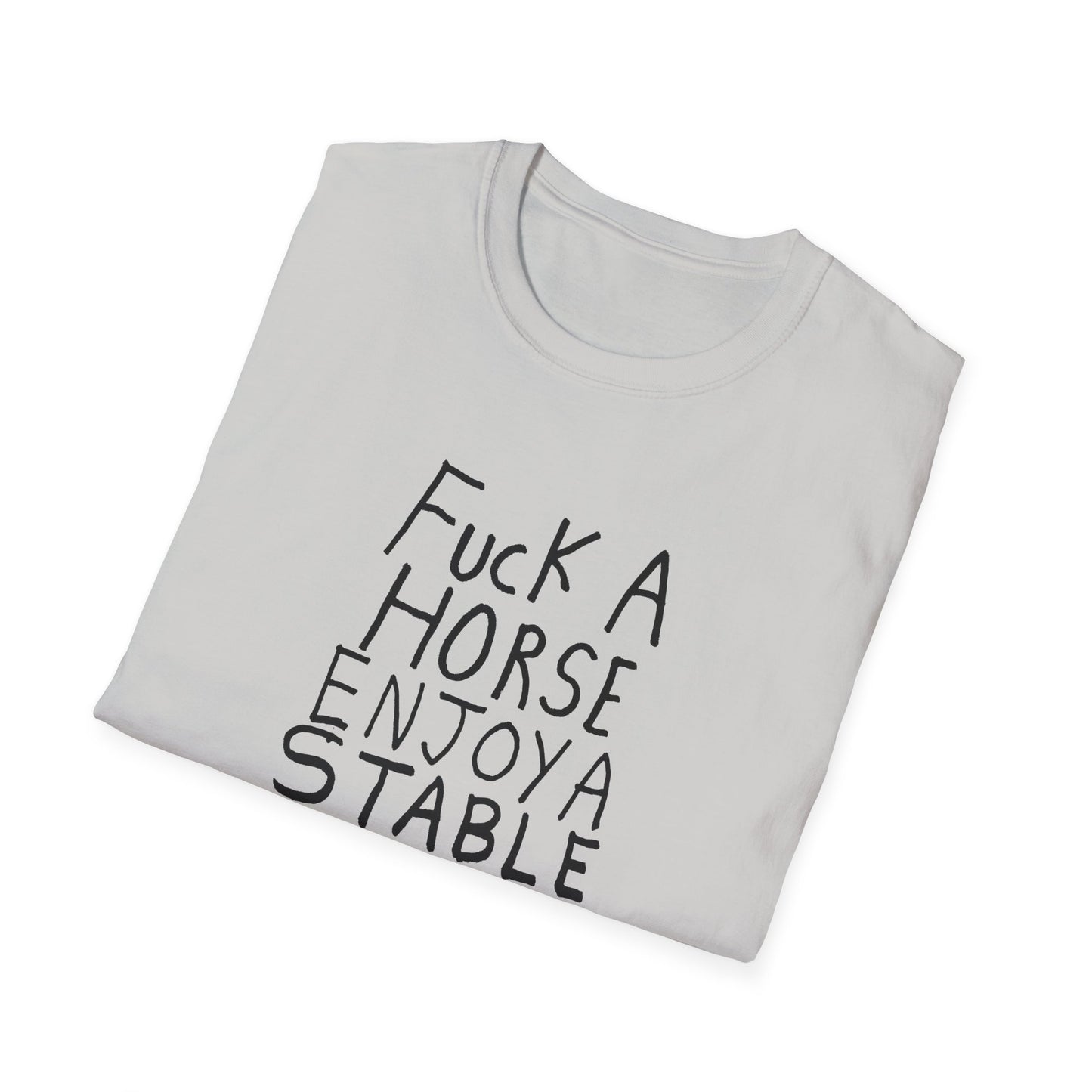 fuck a horse enjoy a stable relationship hand drawn tshirt