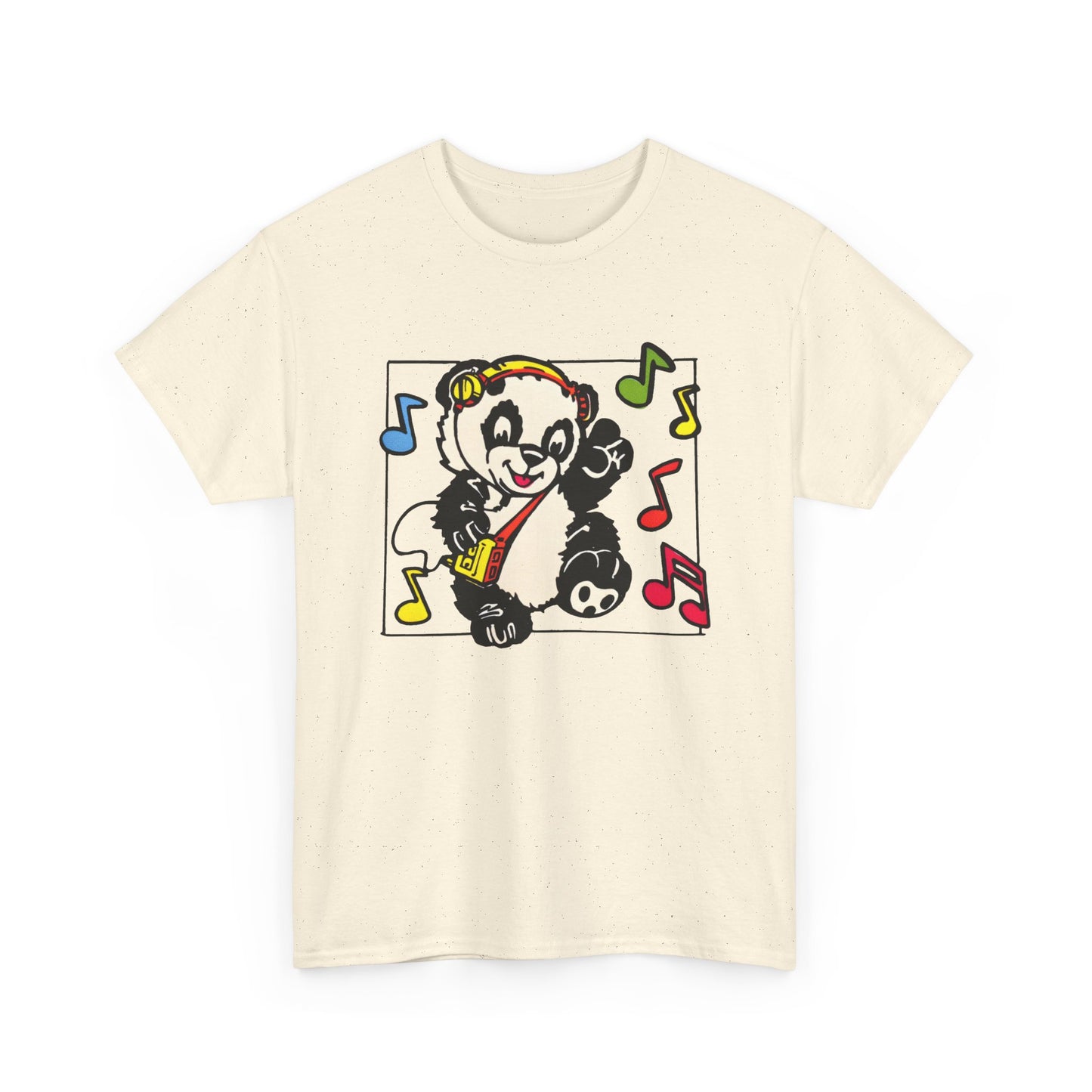 vintage 1980s dancing panda graphic reproduction tshirt