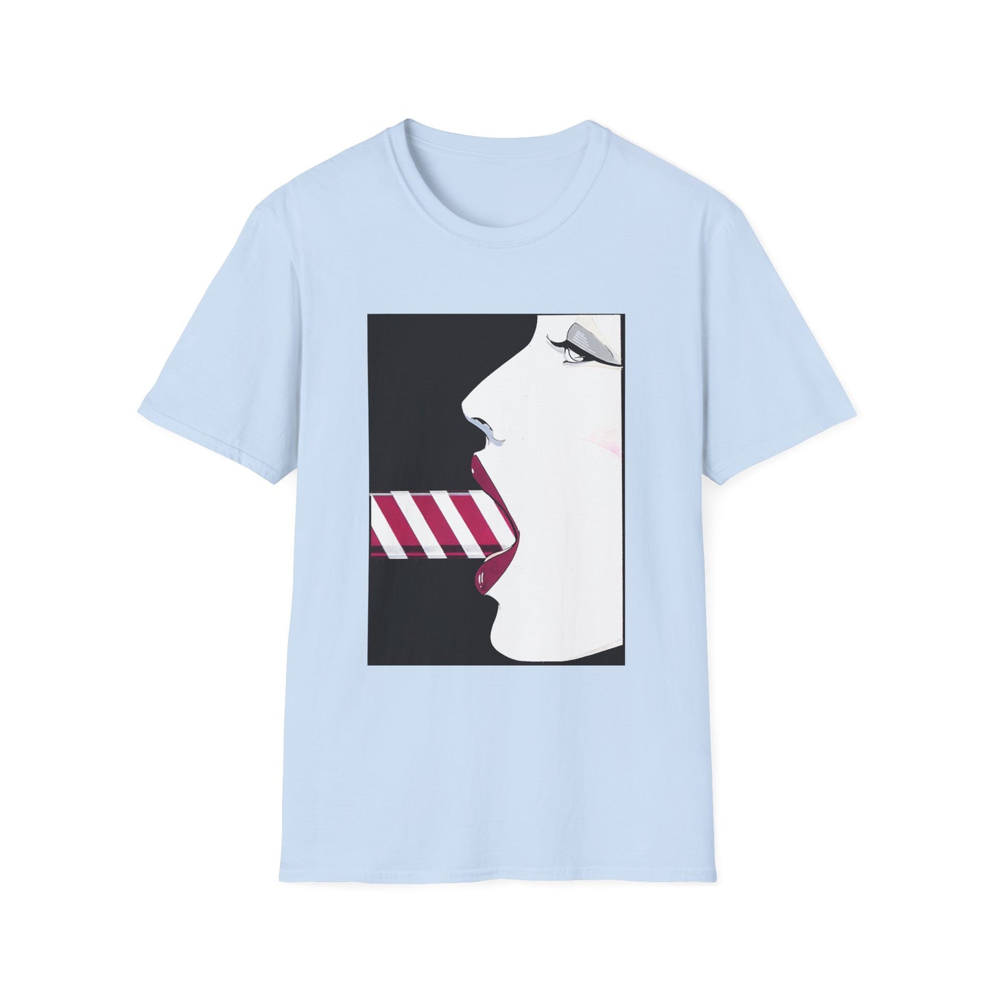 patrick nagel candy cane tshirt