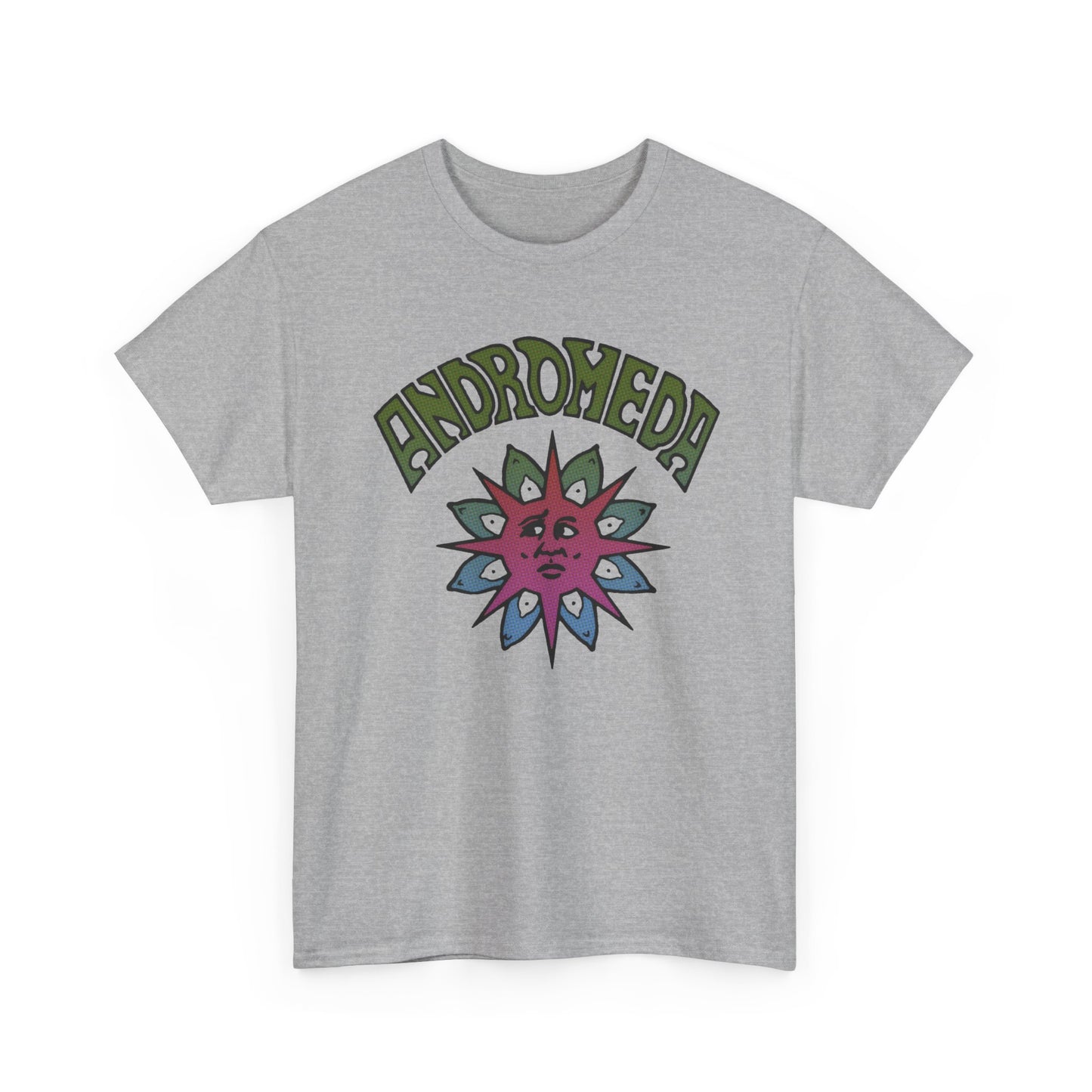1960s english psychedelic band andromeda fan art tshirt