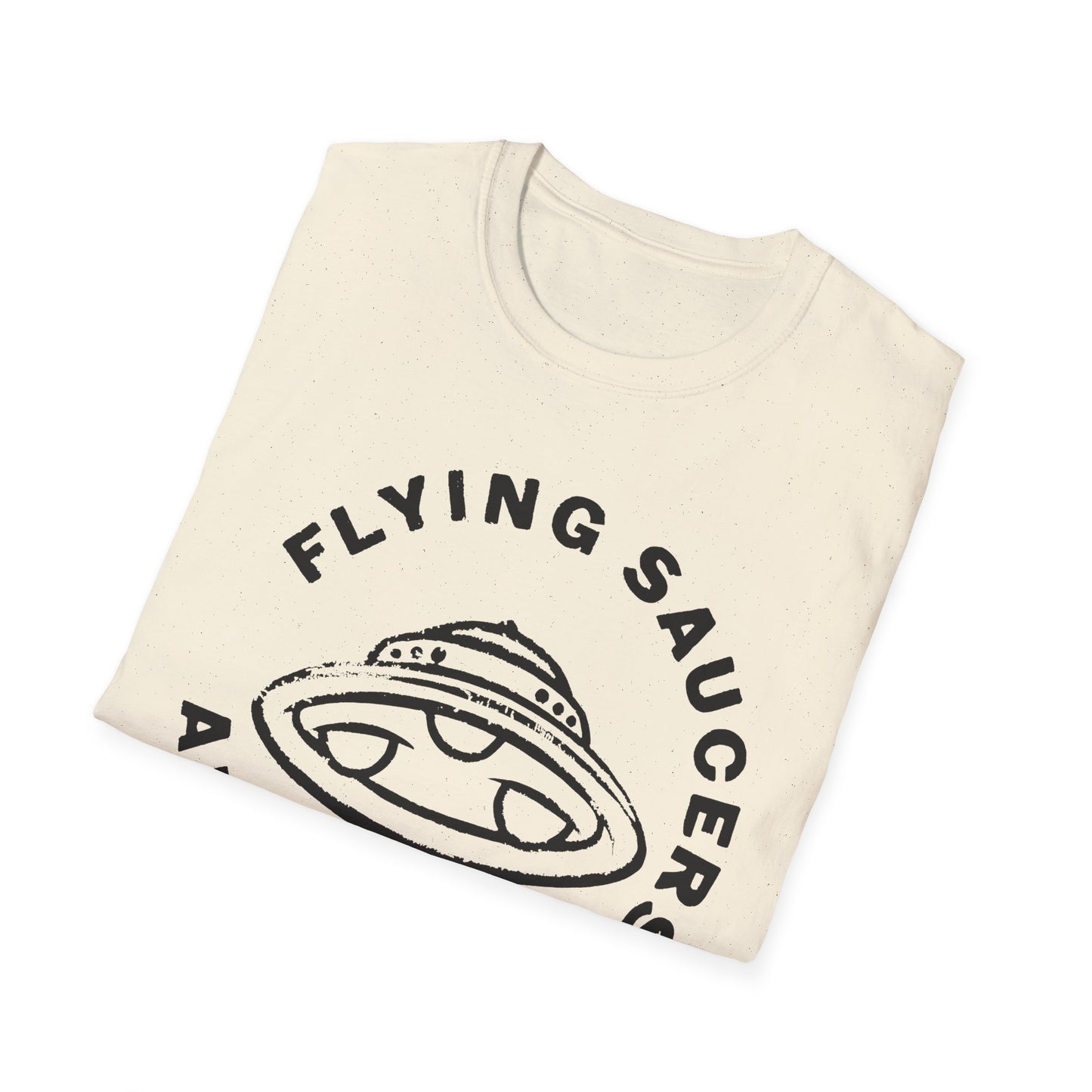 flying saucers are real! vintage style image tshirt