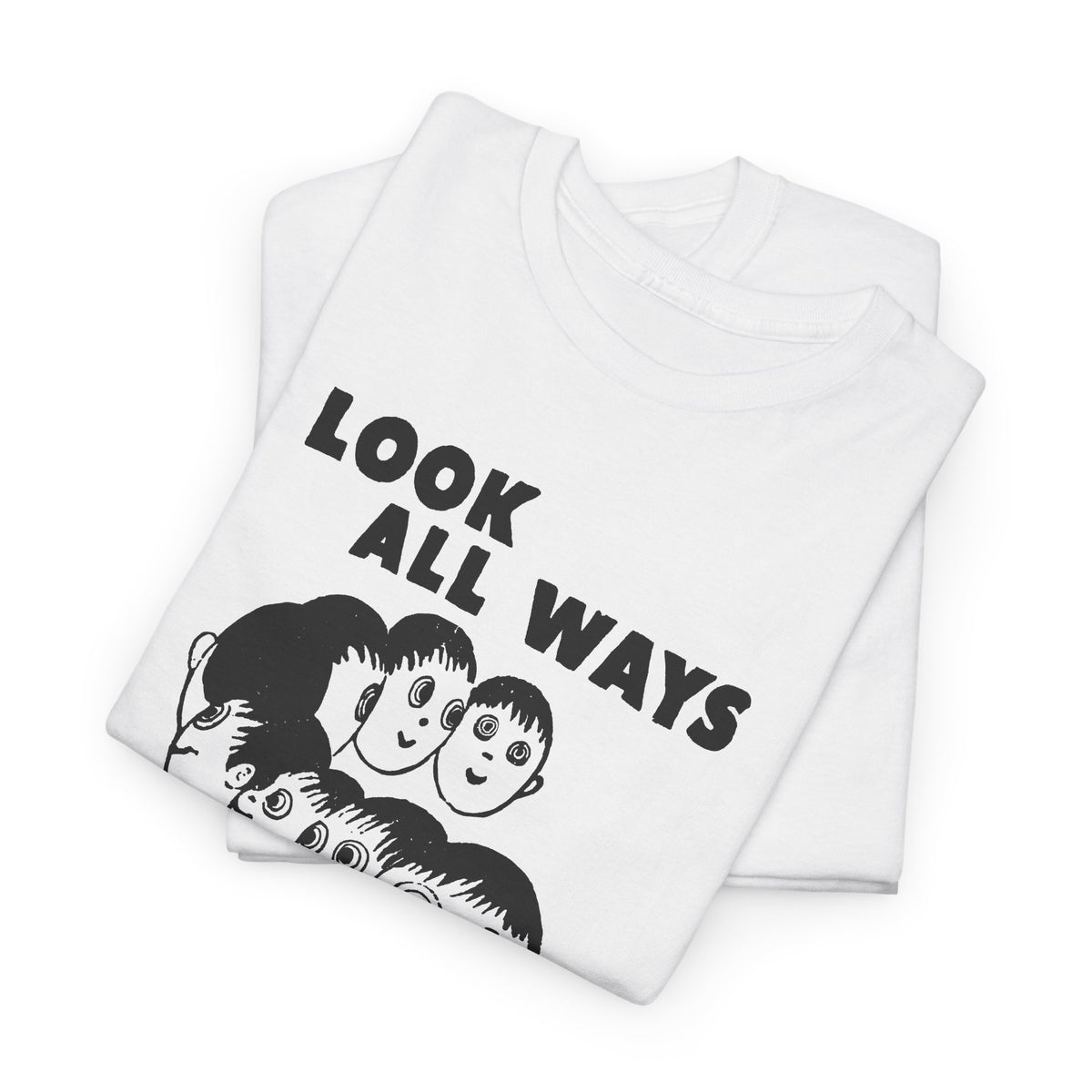 1961 daily tribune wisconsin rapids newspaper look all ways before crossing safety illustration tshirt