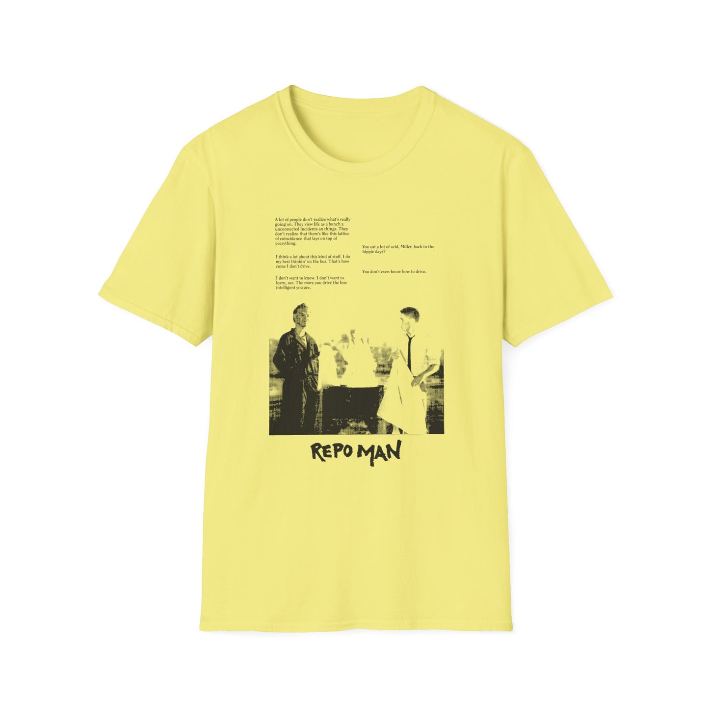 repo man otto and miller movie clip tshirt