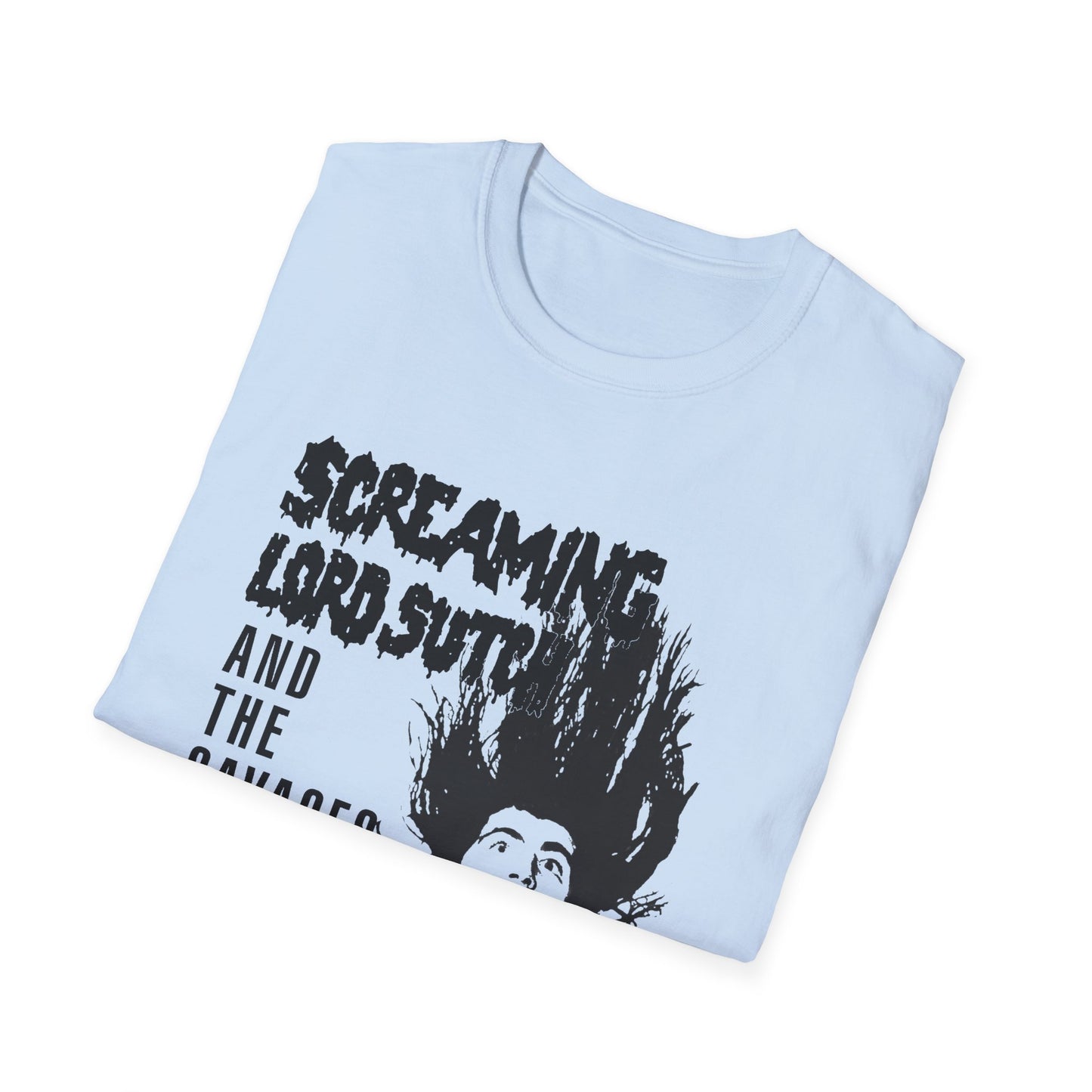 screaming lord sutch and the savages custom rock and roll tshirt