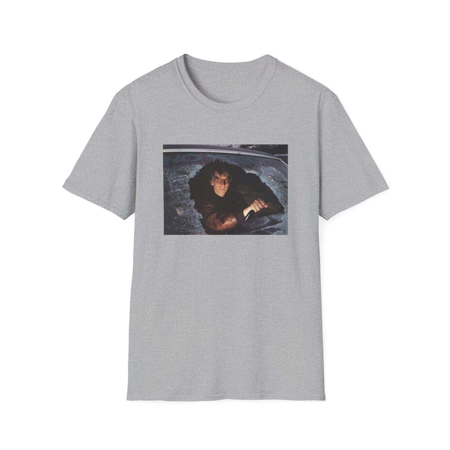 david cronenberg in a car window says no fear tshirt