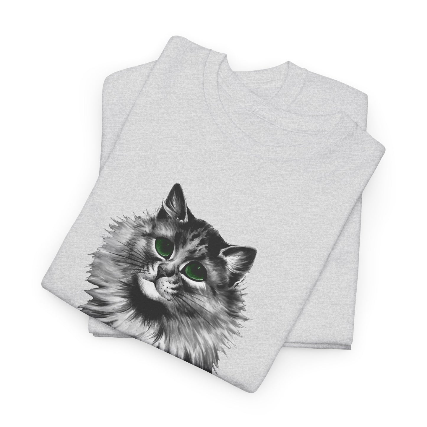 louis wain anthropomorphised cat painting green eyes