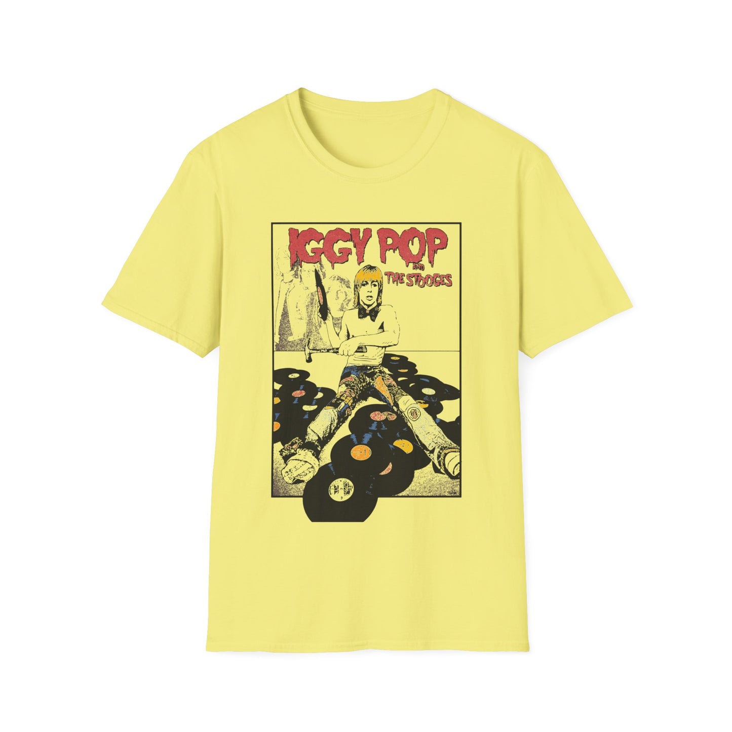 iggy pop and the stooges 1974 tour poster tshirt