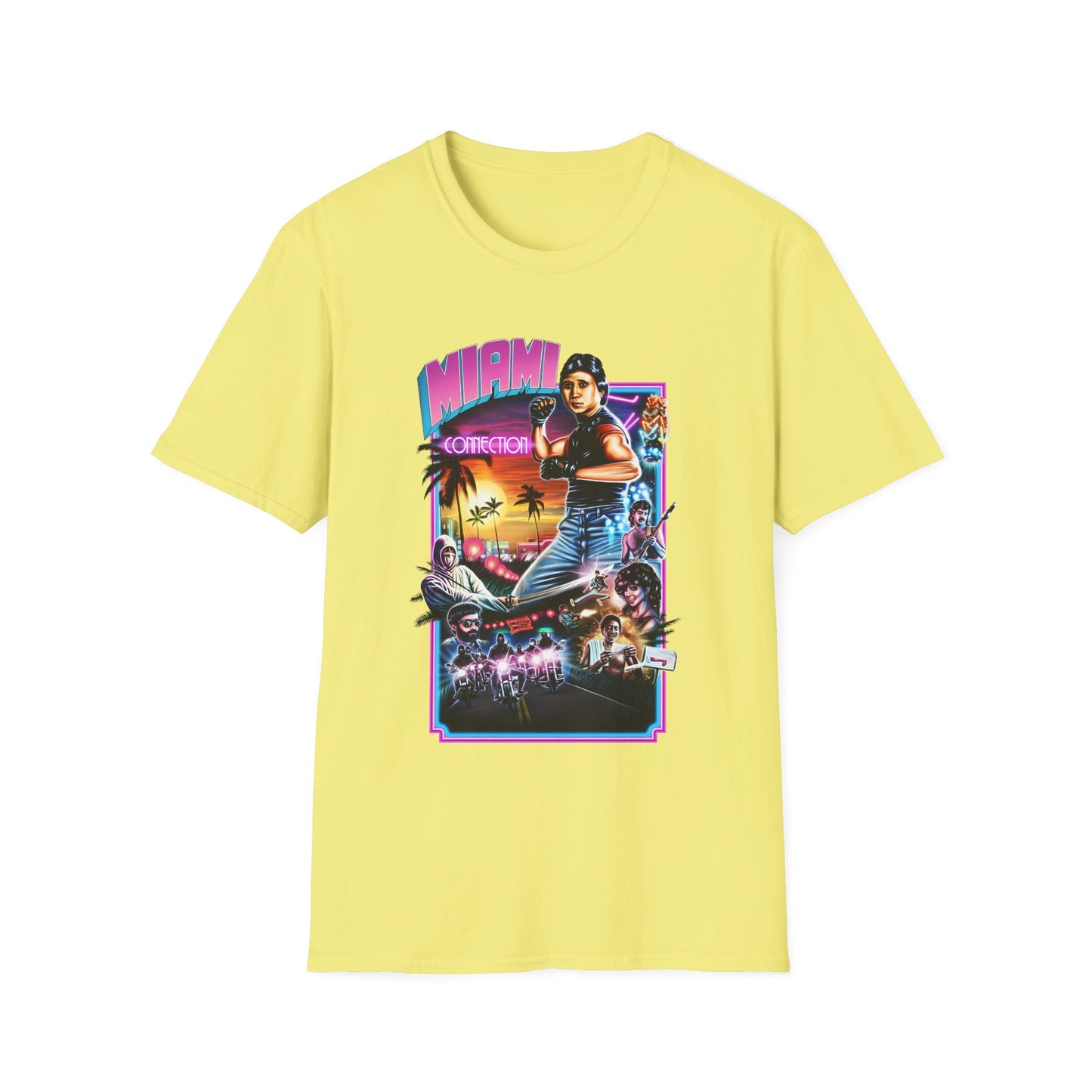 1987 movie miami connection movie poster tshirt