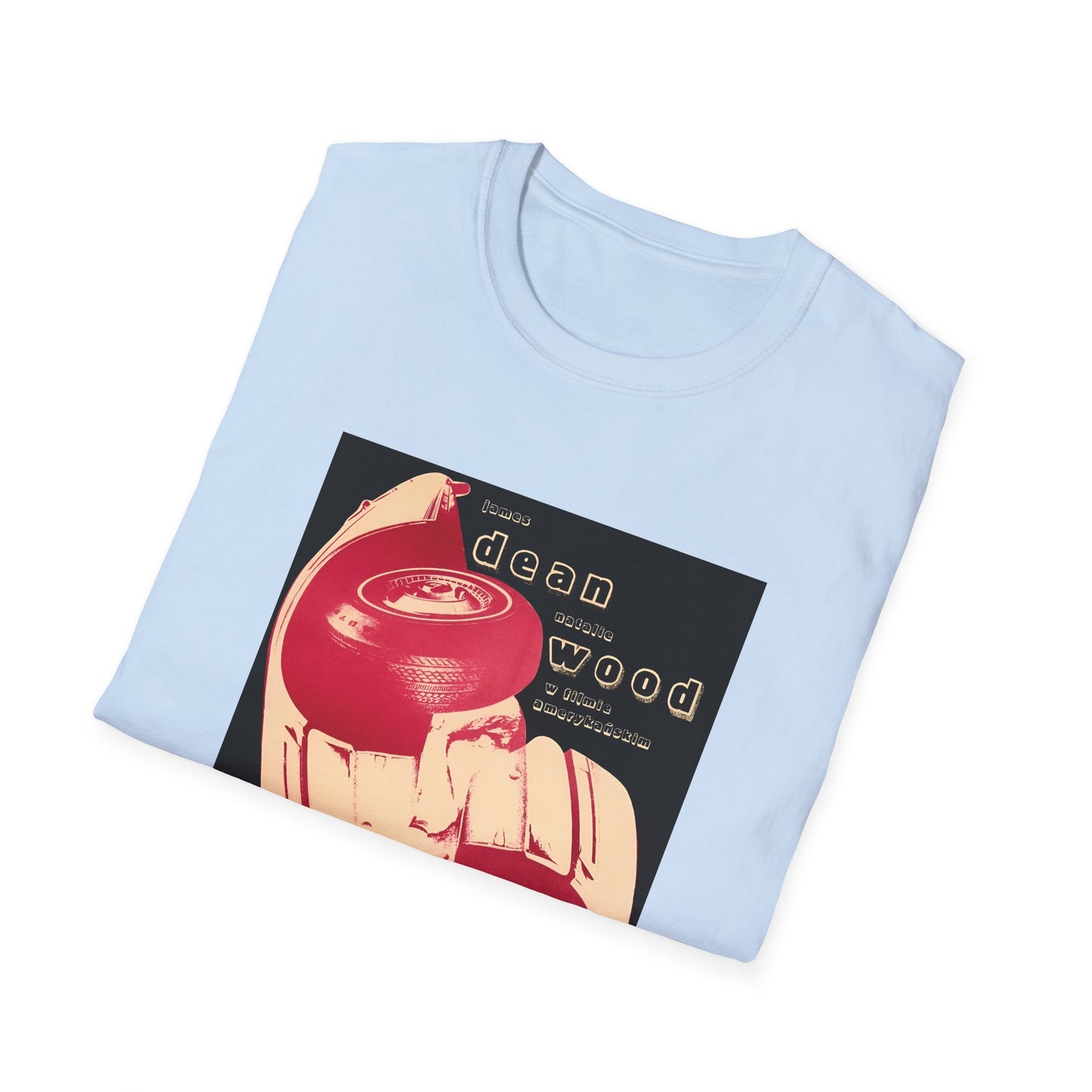 1970 polish movie poster for rebel without a cause 1955 with james dean tshirt