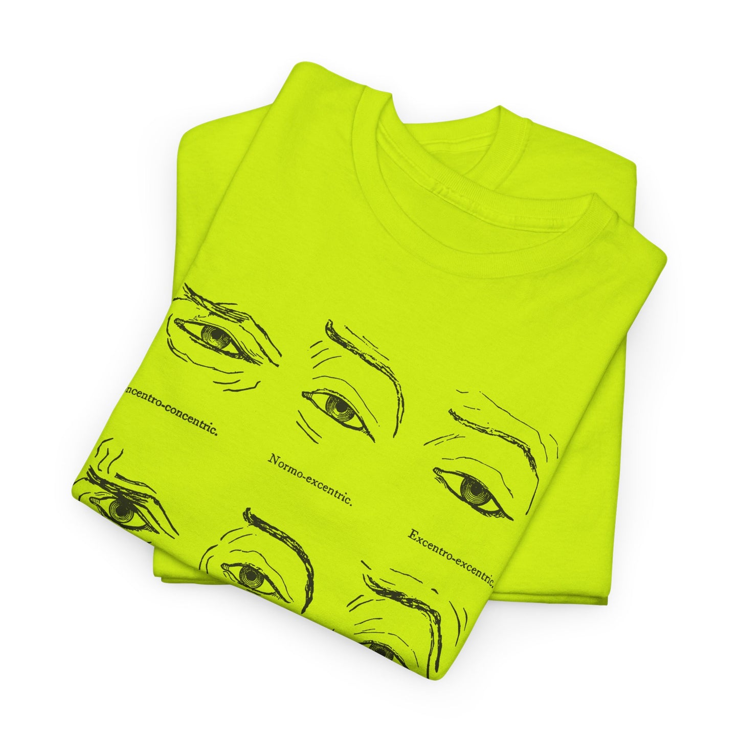1886 human eye expressions chart tshirt
