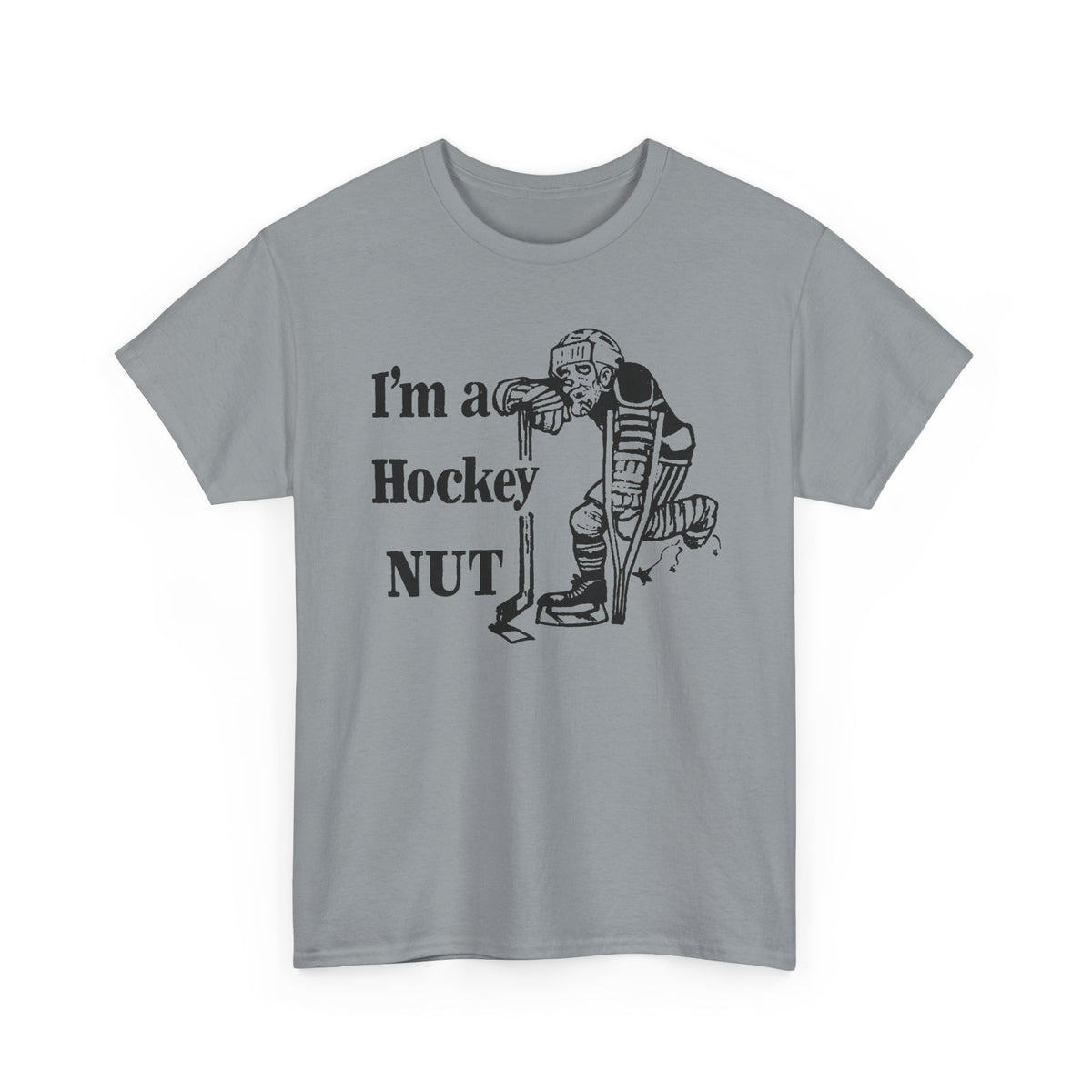 vintage canadian i'm a hockey nut graphic reproduction tshirt