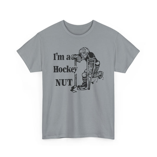 vintage canadian i'm a hockey nut graphic reproduction tshirt