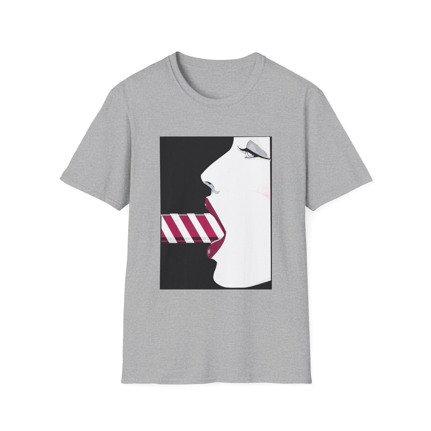 patrick nagel candy cane tshirt