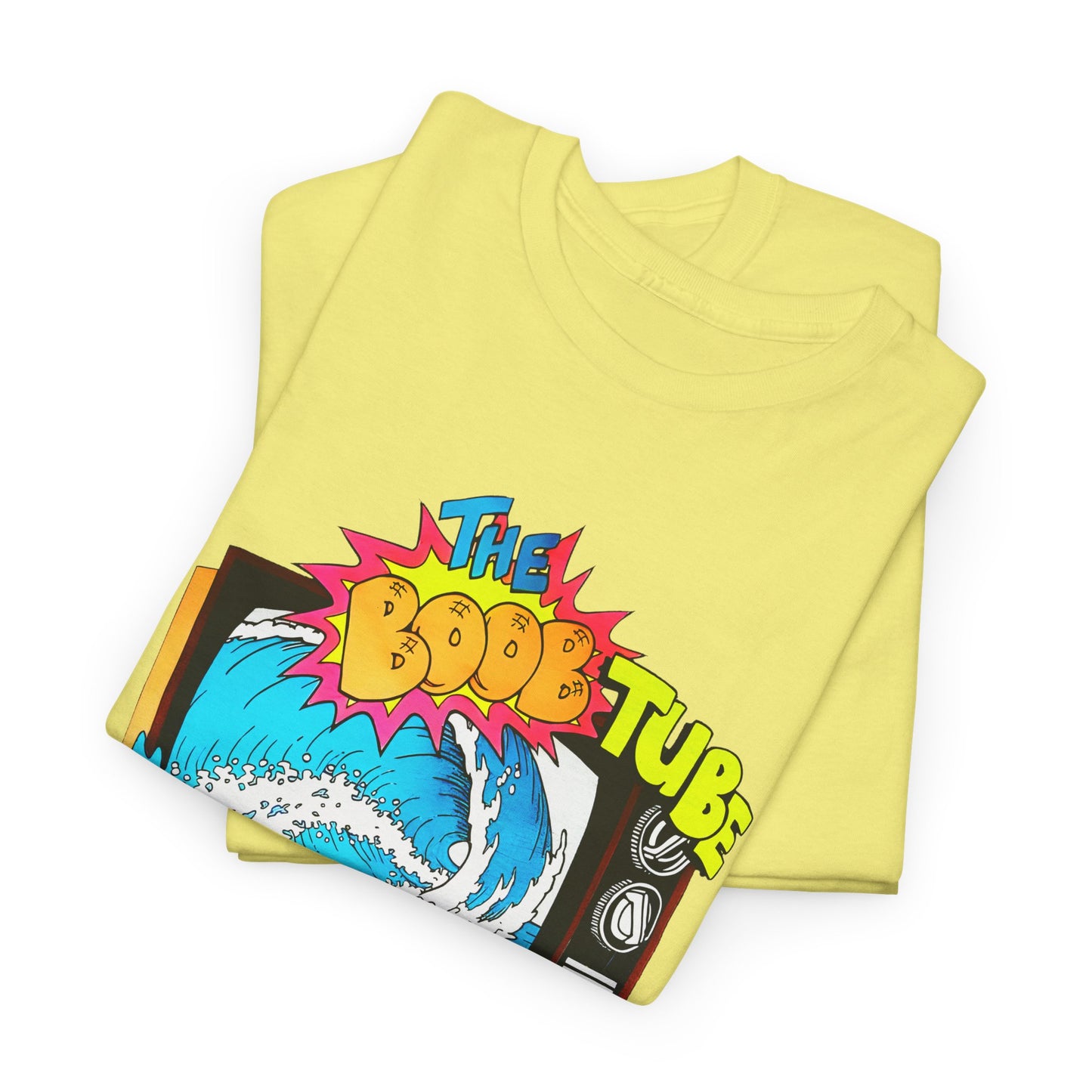 1980s boob tube surf style tv reproduction tshirt