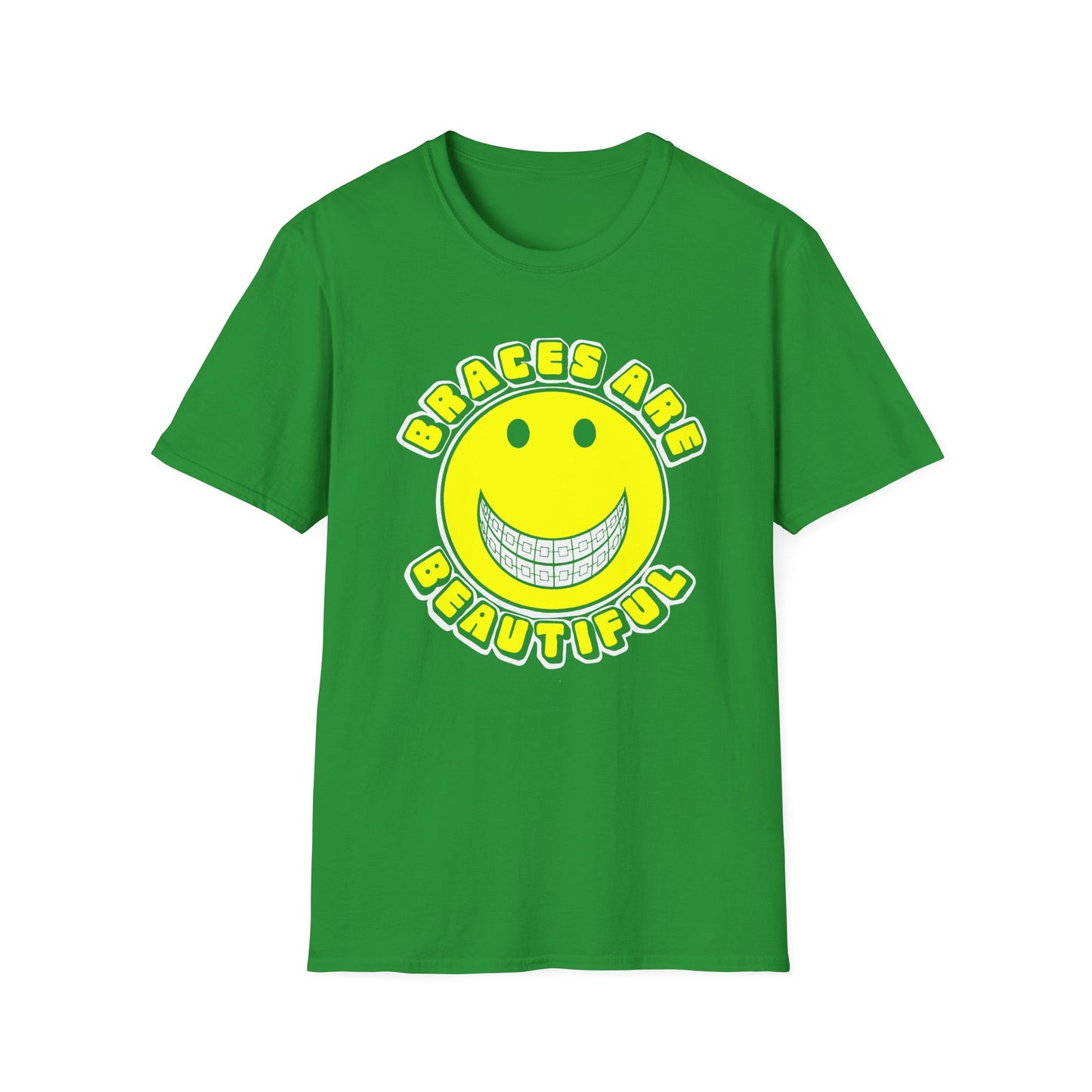 braces are beautiful 1970s graphic tshirt