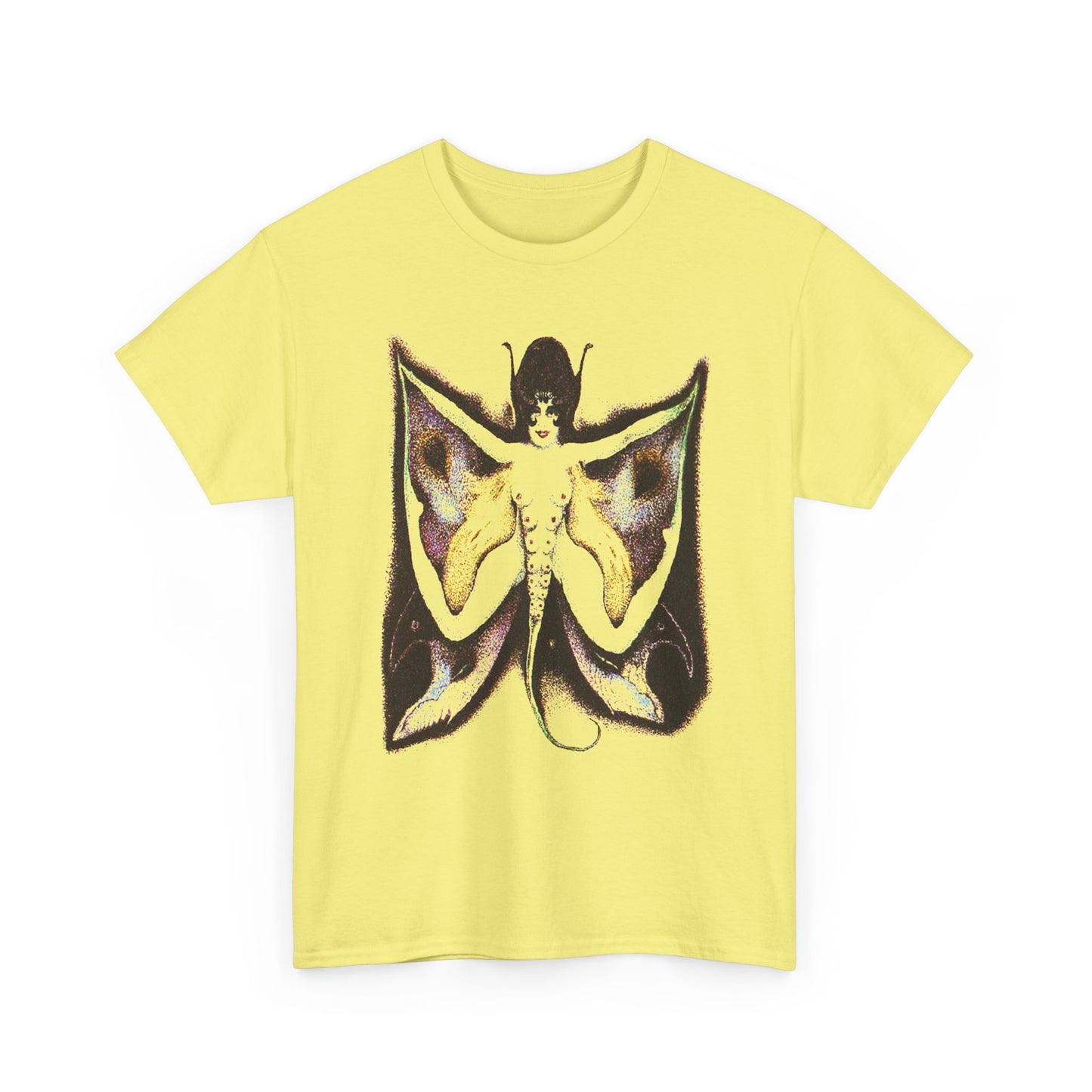 early 1900s gothic moth lady painting by alberto martini custom edit tshirt