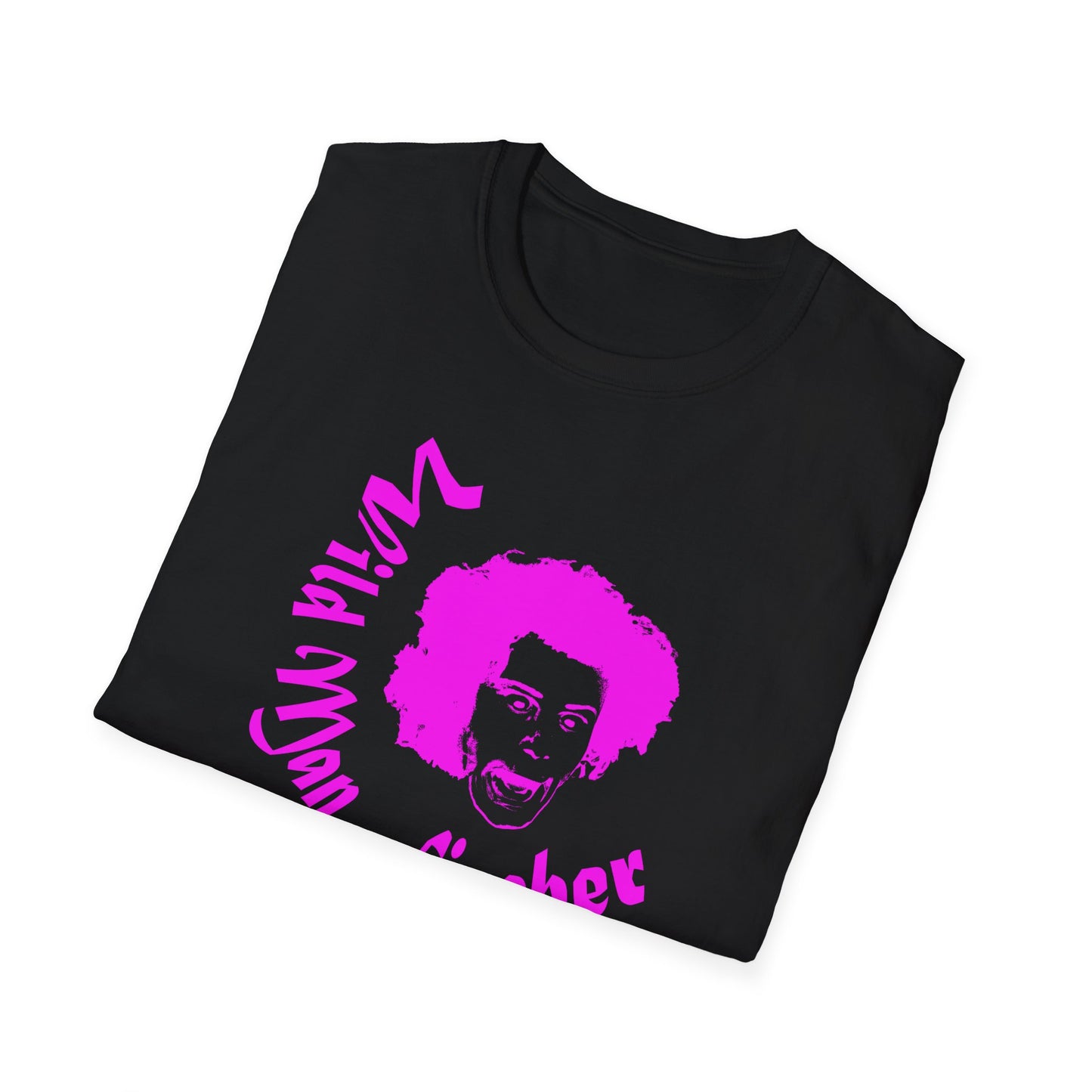 wild man fischer pink stencil tshirt