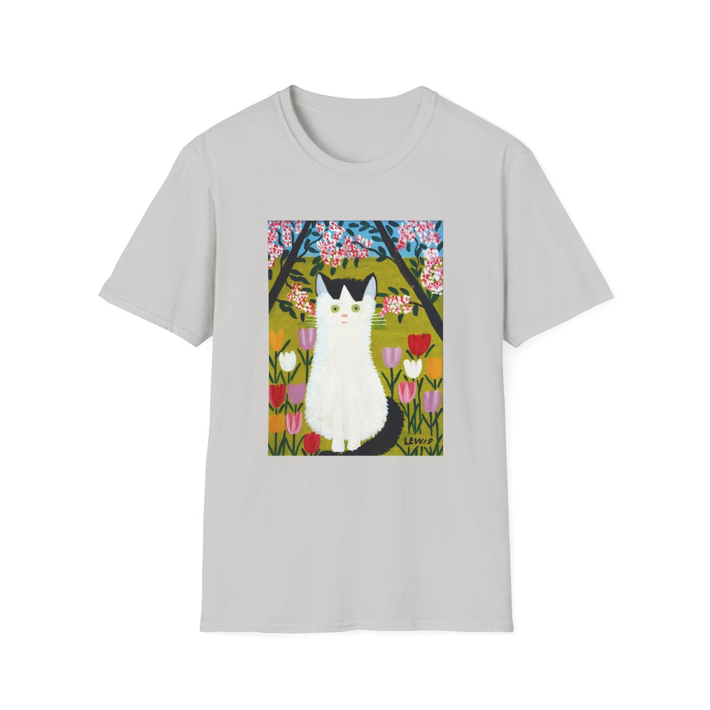 maud lewis nova scotia canadian folk artist white and black cat tshirt