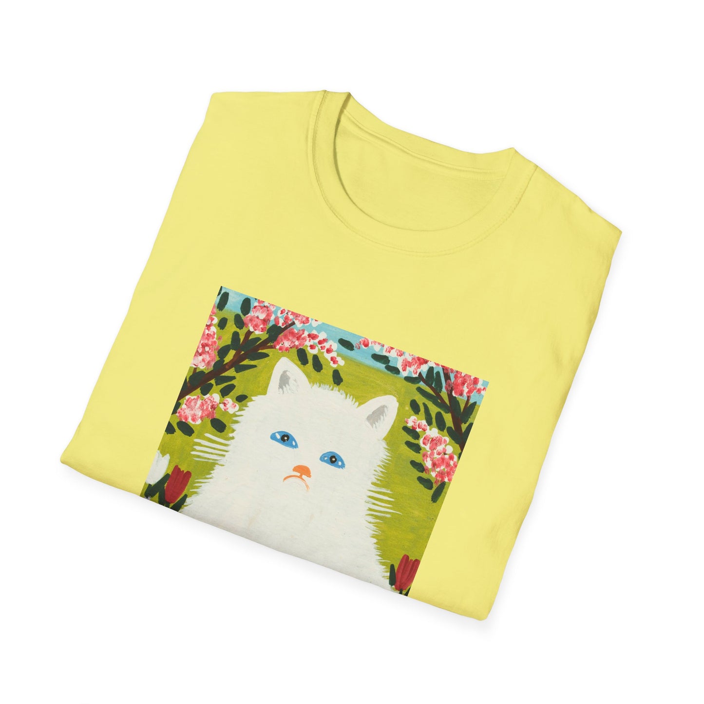 maud lewis canadian folk artist white cat tshirt