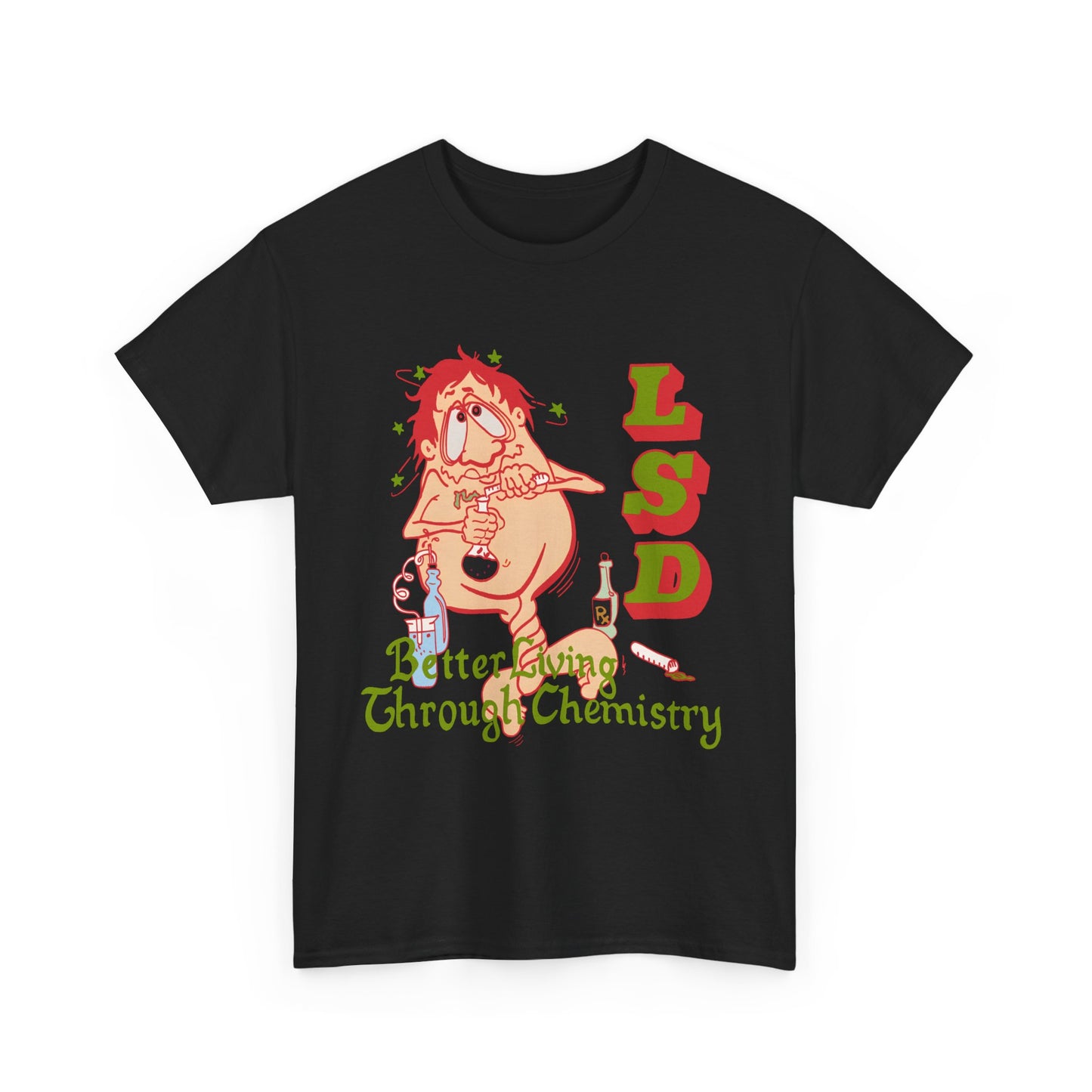 1967 better living through chemistry lsd graphic reproduction tshirt