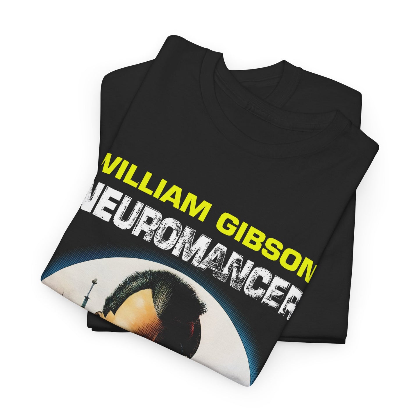 ships from the UK 1984 neuromancer william gibson book cover color variant tshirt