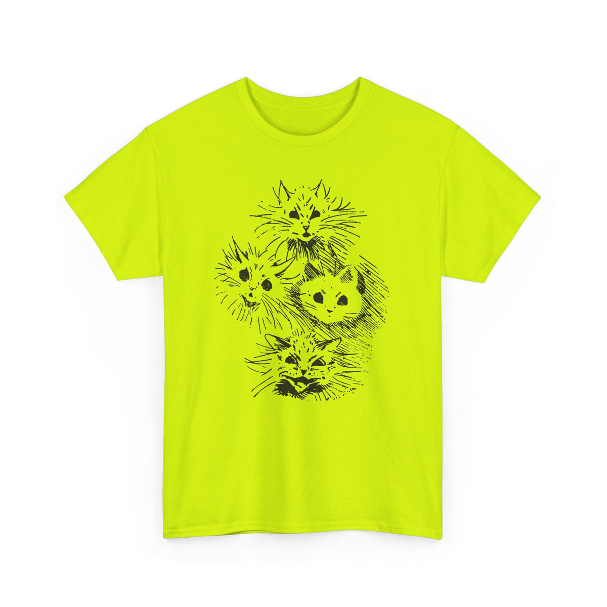 louis wain ghost cats sketch edit tshirt