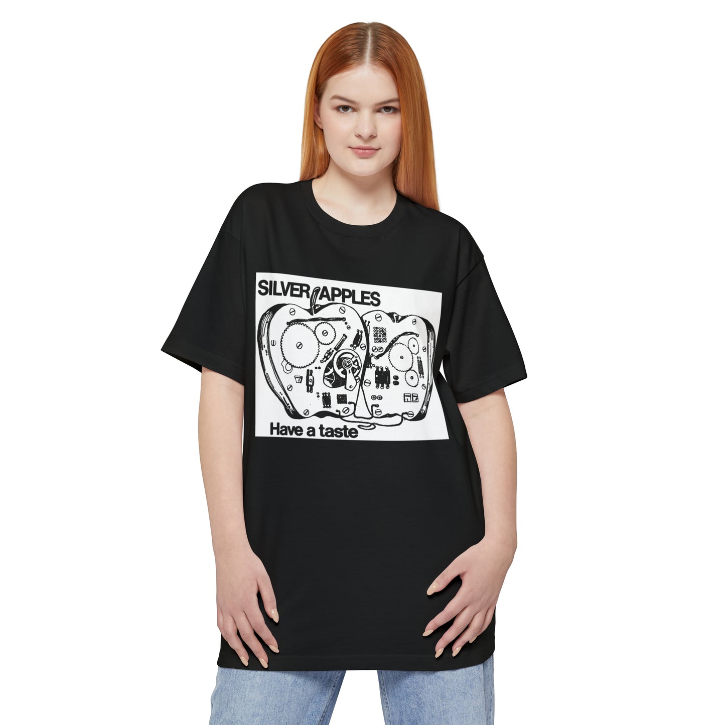 oversized silver apples 1968 have a taste unisex tall beefy tshirt