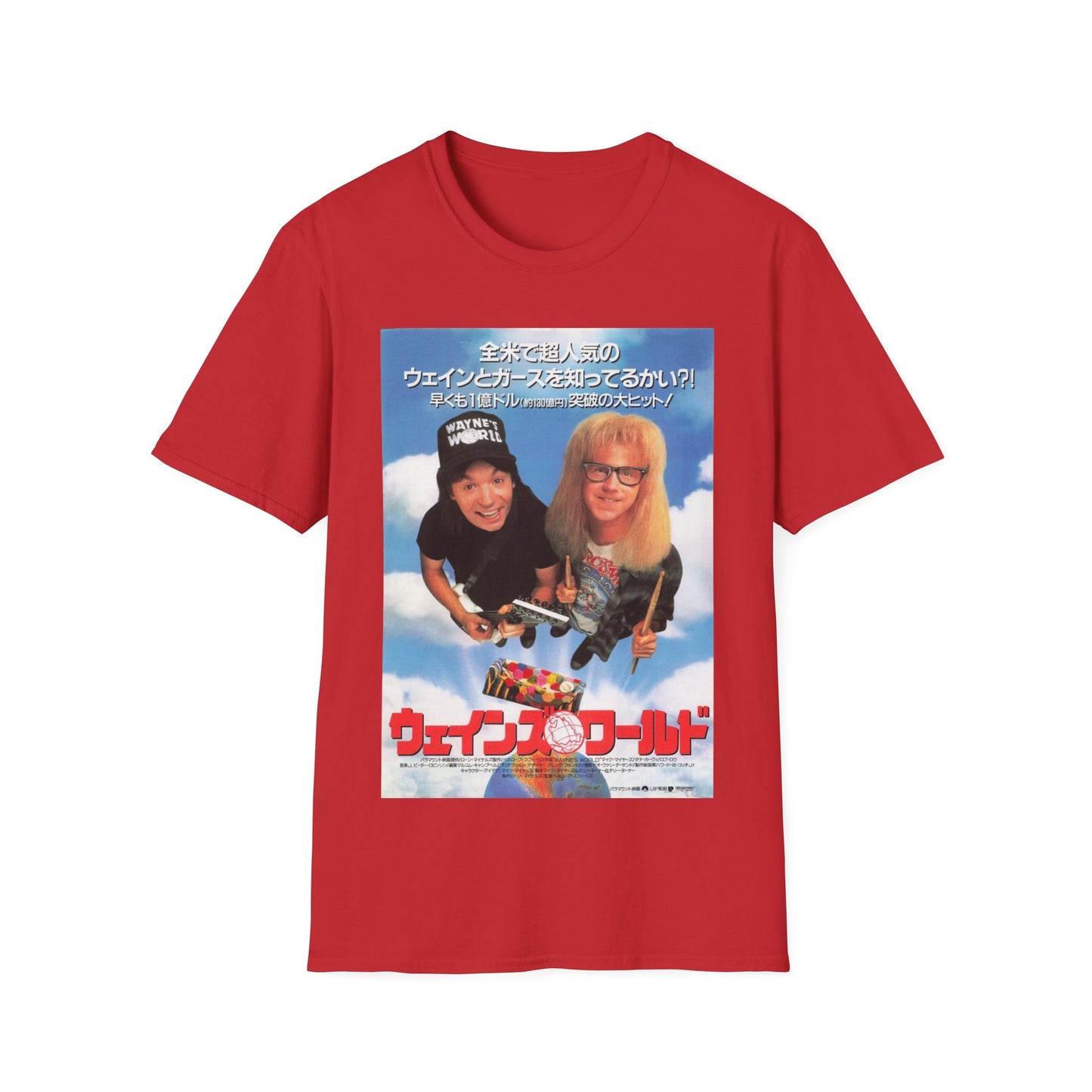 wayne's world japanese movie poster tshirt