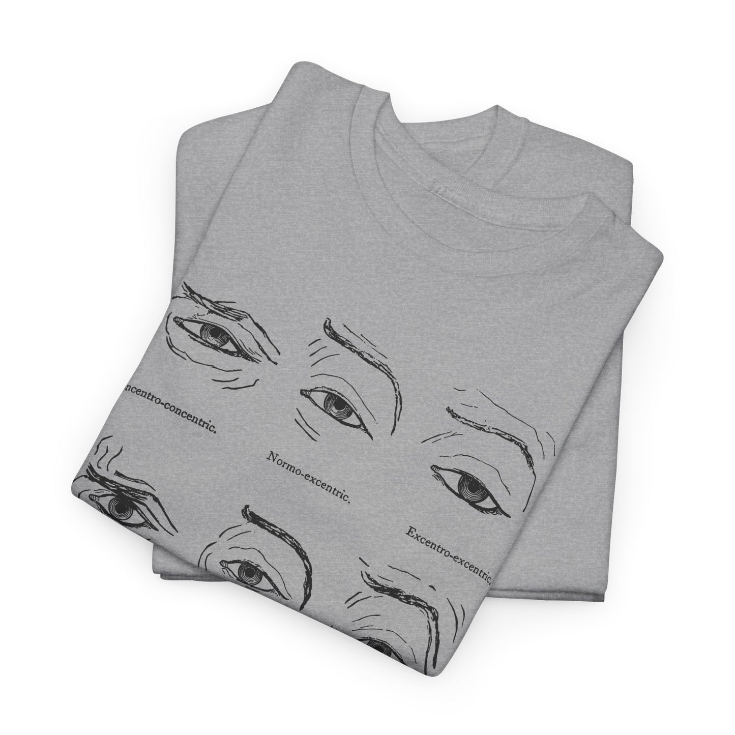 1886 human eye expressions chart tshirt
