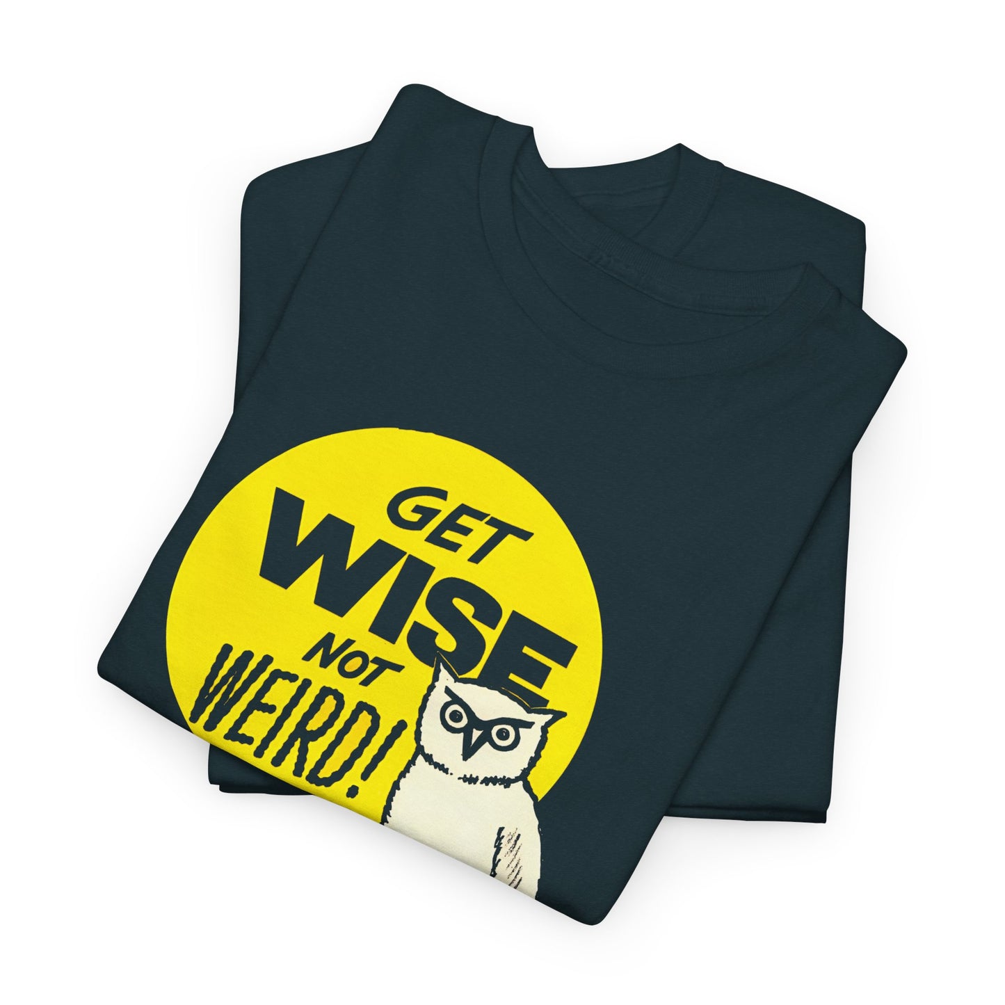 1960s/70s anti-drug poster get wise not weird, keep off the grass by smartset smarteen s.o.s tshirt